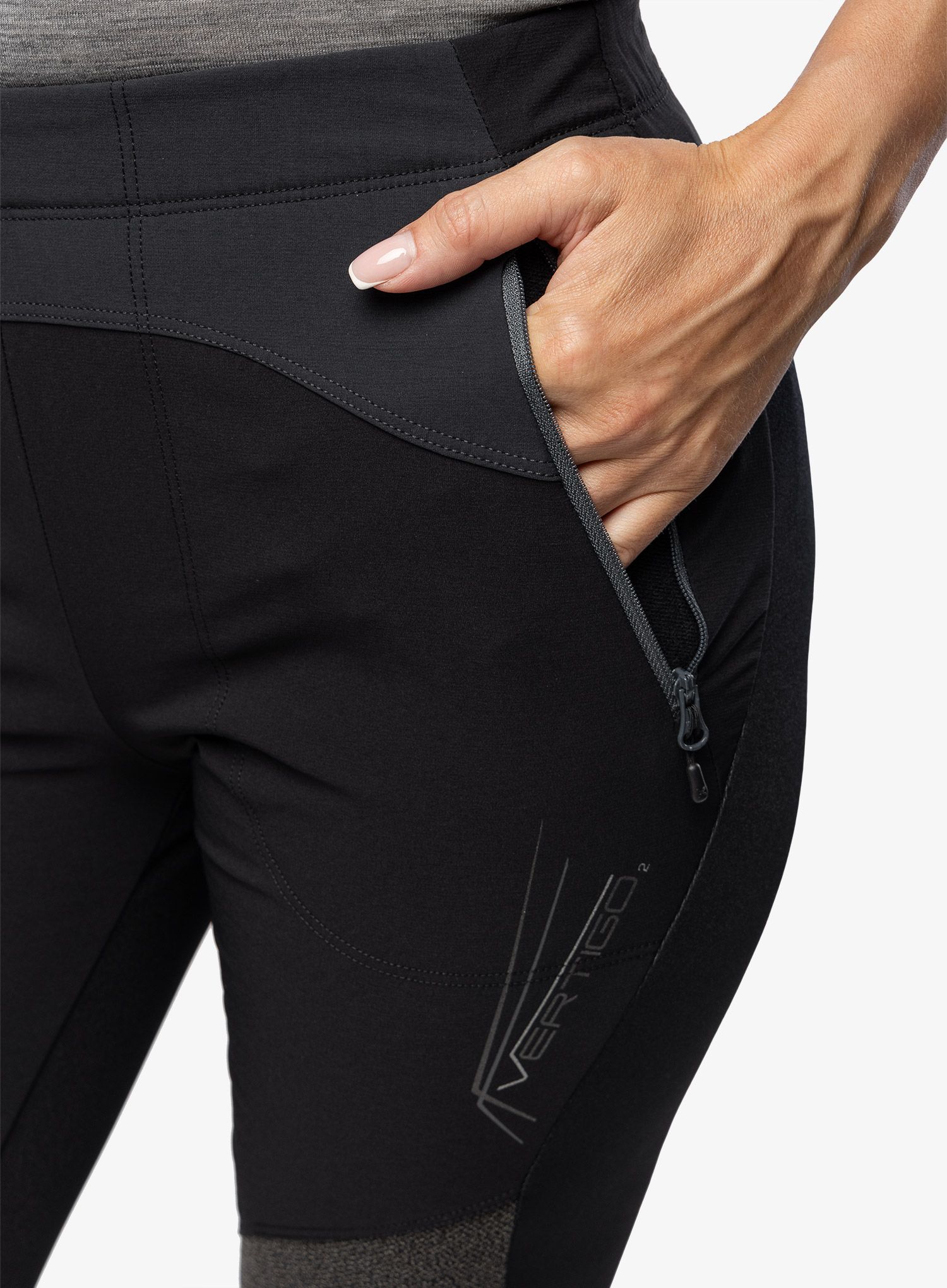 Ženske trekking hlače Montura Vertigo 2 Pants - black/lead
