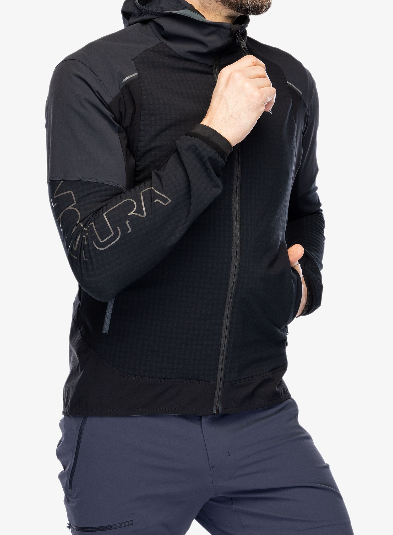 Softshell jakna Montura Wind Revolution Hoody Jacket - black
