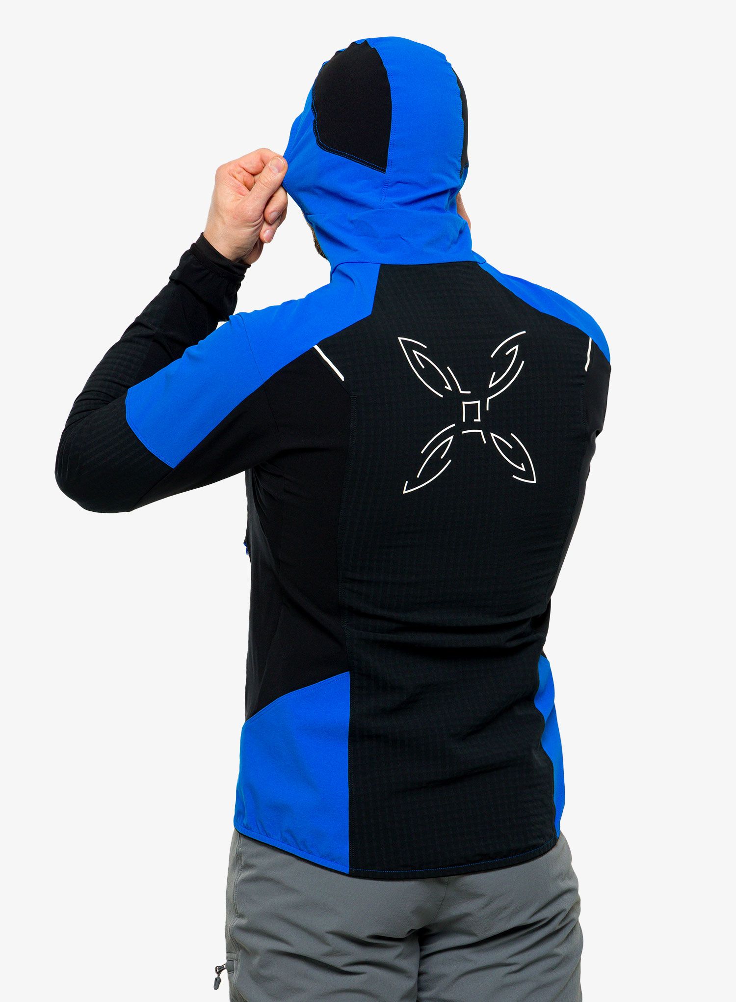 Softshell jakna Montura Wind Revolution Hoody Jacket - nero/celeste
