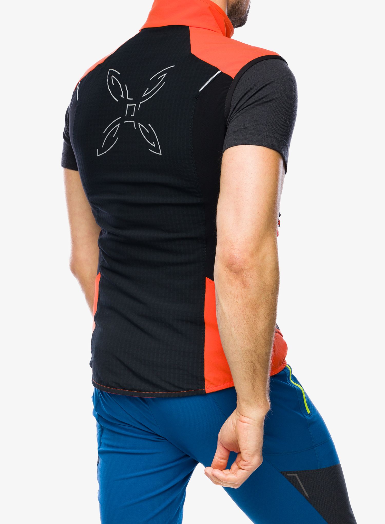 Prsluk Montura Wind Revolution Vest - black/bright orange