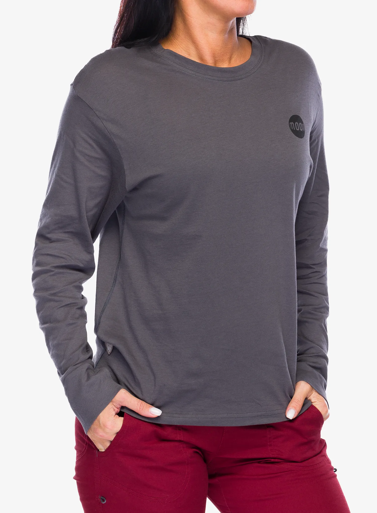 Ženski longsleeve Moon Climbing Lyra Long Sleeve - granite