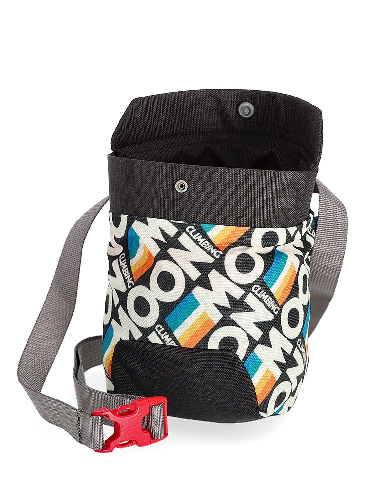 Vrećica za magnezij Moon Climbing Sport Chalk Bag - retro stripe black