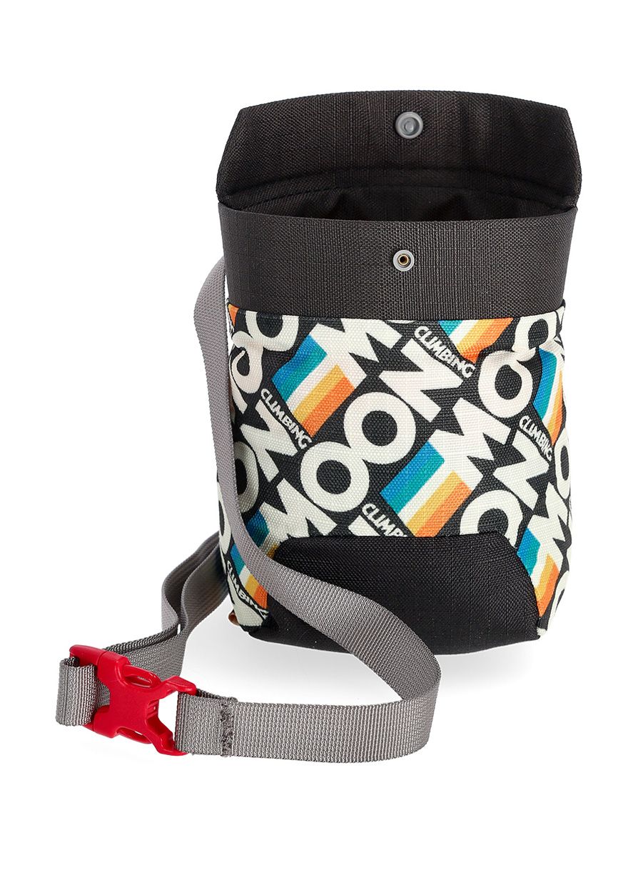 Vrećica za magnezij Moon Climbing Sport Chalk Bag - retro stripe black