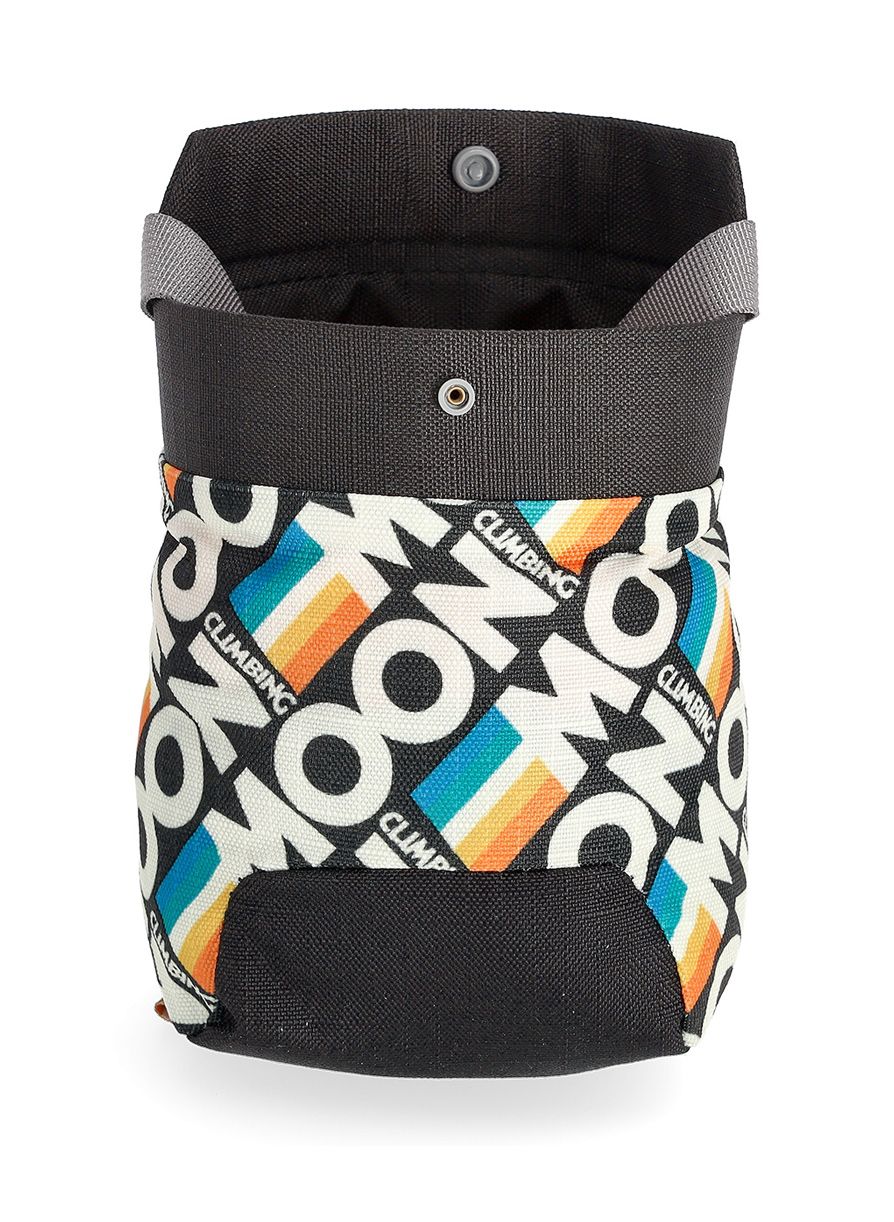 Vrećica za magnezij Moon Climbing Sport Chalk Bag - retro stripe black