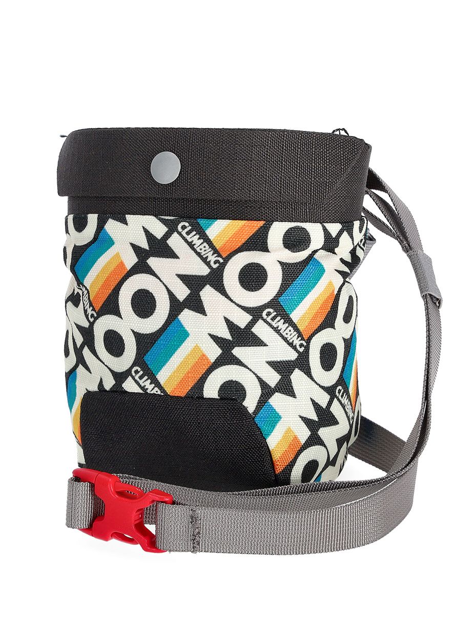 Vrećica za magnezij Moon Climbing Sport Chalk Bag - retro stripe black