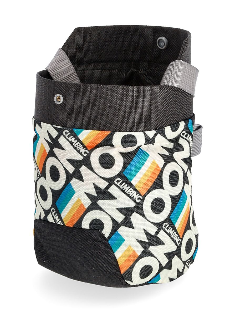 Vrećica za magnezij Moon Climbing Sport Chalk Bag - retro stripe black