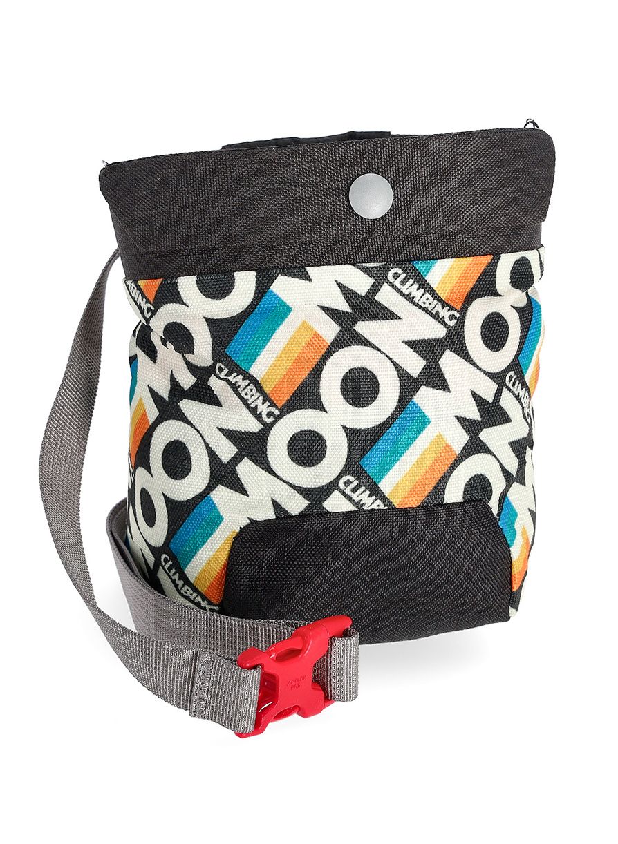 Vrećica za magnezij Moon Climbing Sport Chalk Bag - retro stripe black