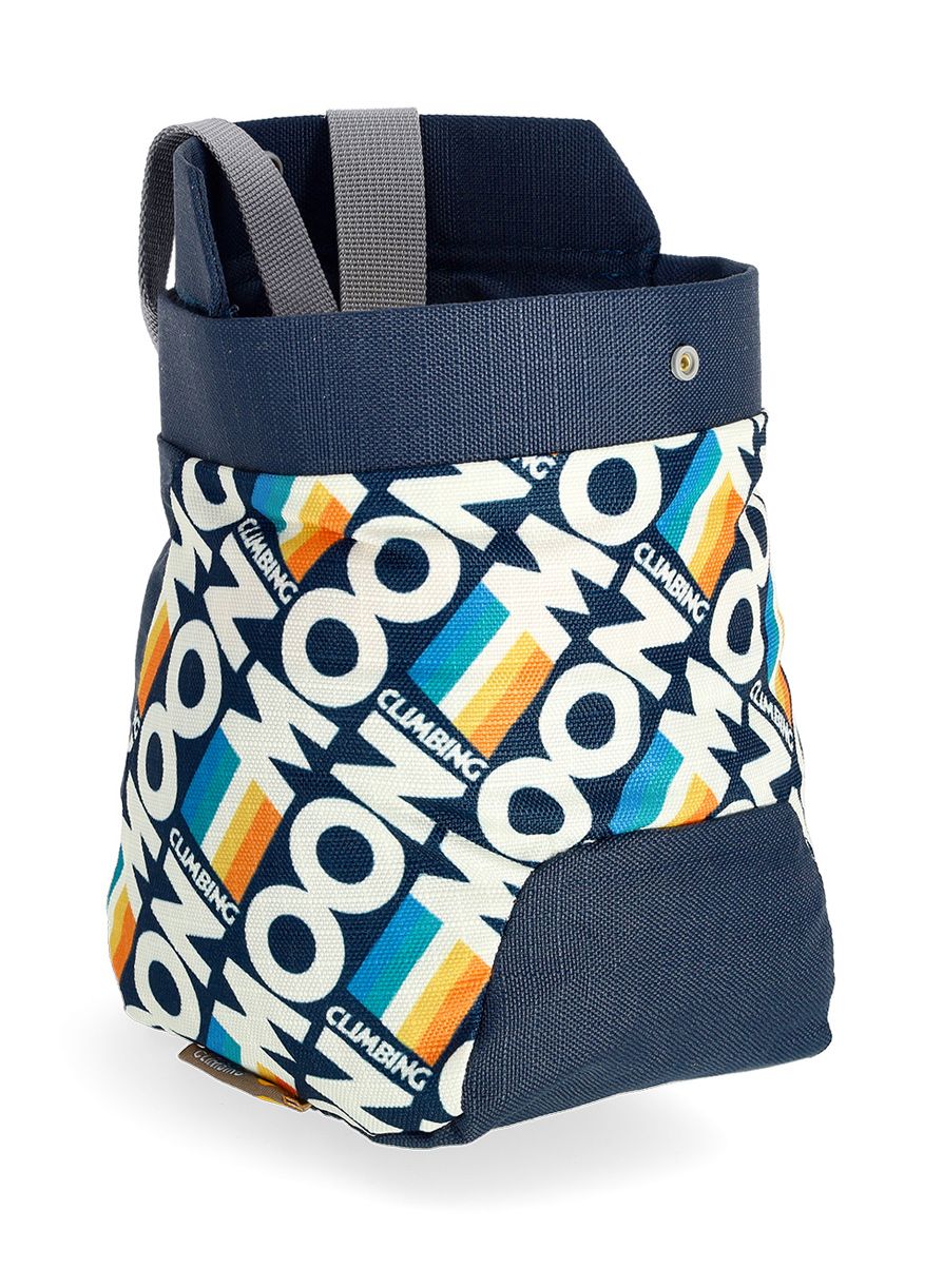 Vrećica za magnezij Moon Climbing Trad Chalk Bag - retro stripe indigo