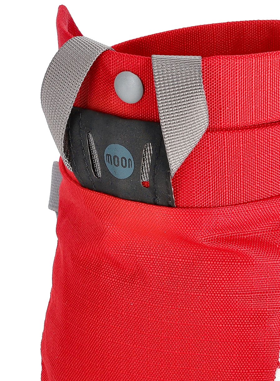 Vrećica za magnezij Moon Climbing Trad Chalk Bag - retro stripe true red