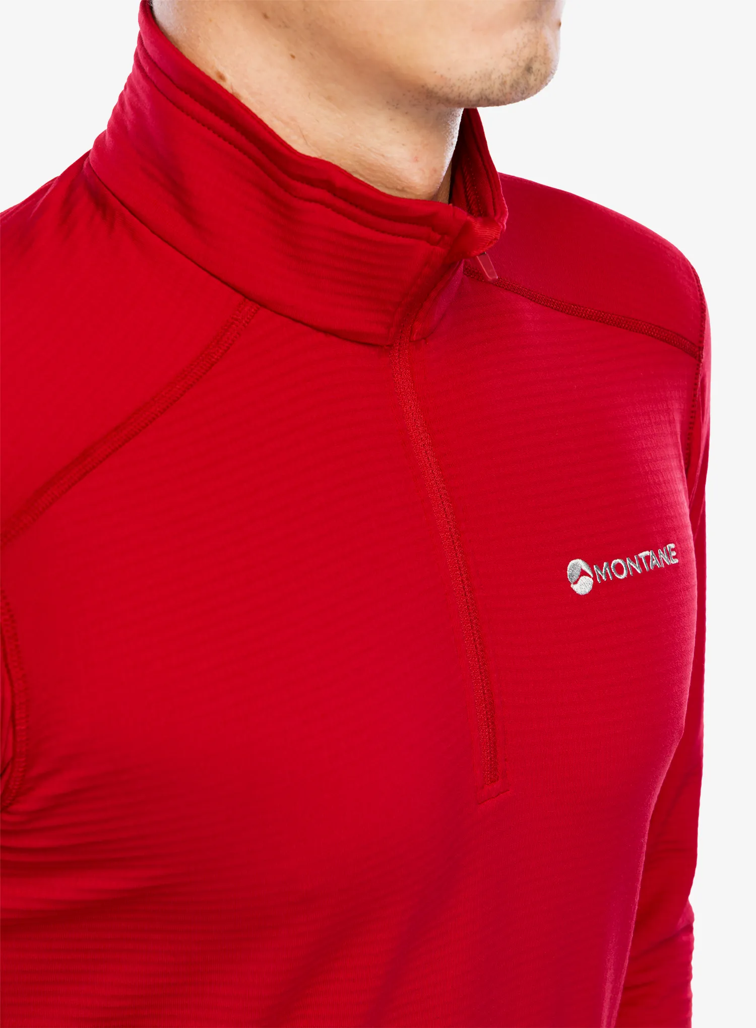 Dukserica s 1/2 patentnim zatvaračem Motane Protium Lite Pull-On - acer red