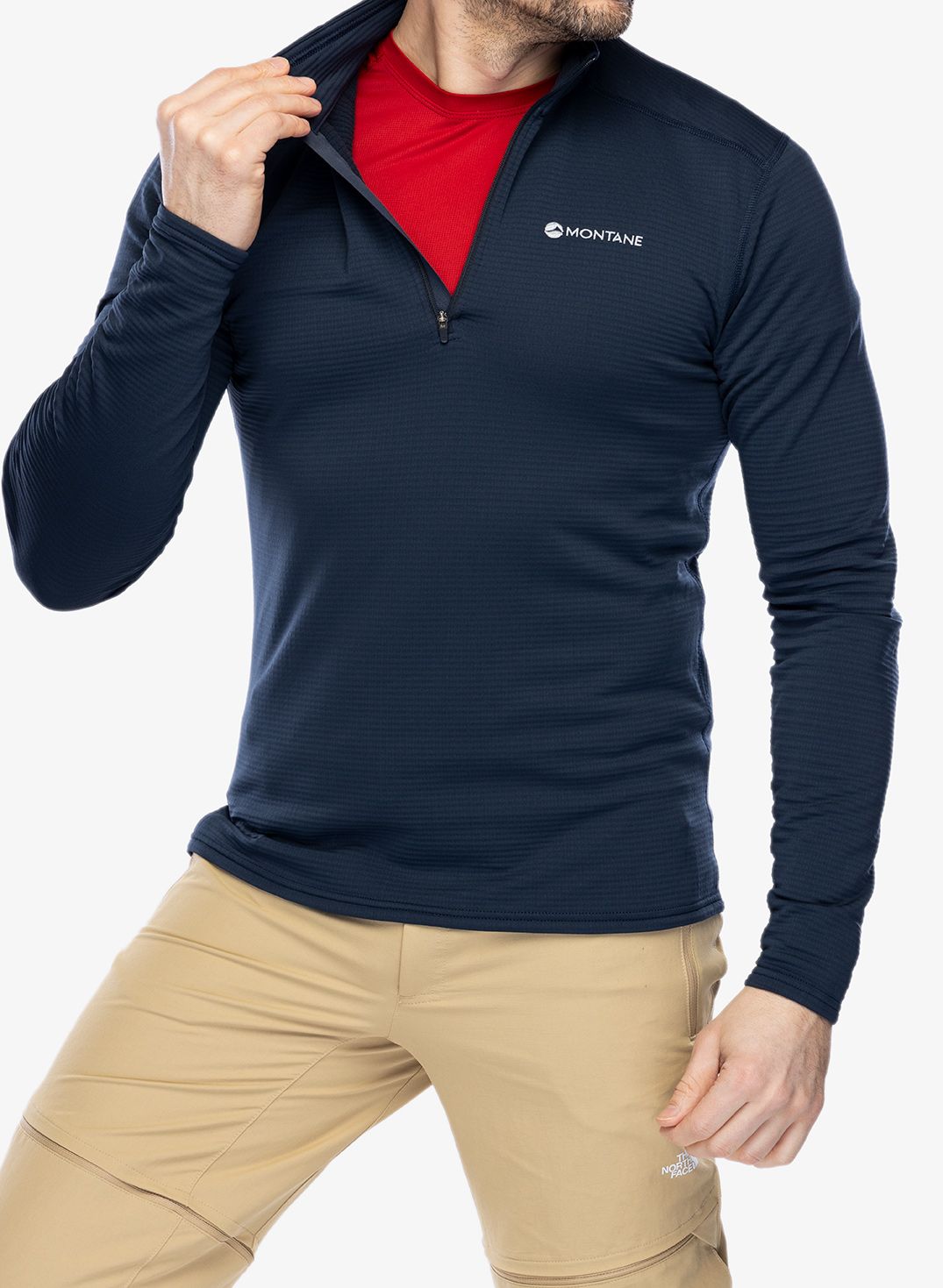Dukserica s 1/2 patentnim zatvaračem Montane Protium Lite Pull-On - eclipse blue