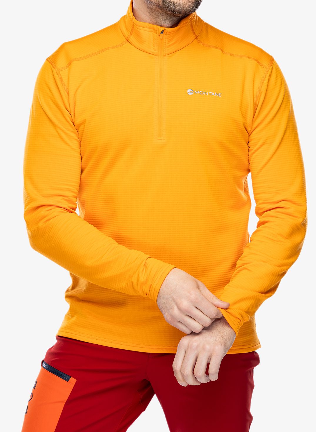 Dukserica s 1/2 patentnim zatvaračem Montane Protium Lite Pull-On - nagami orange
