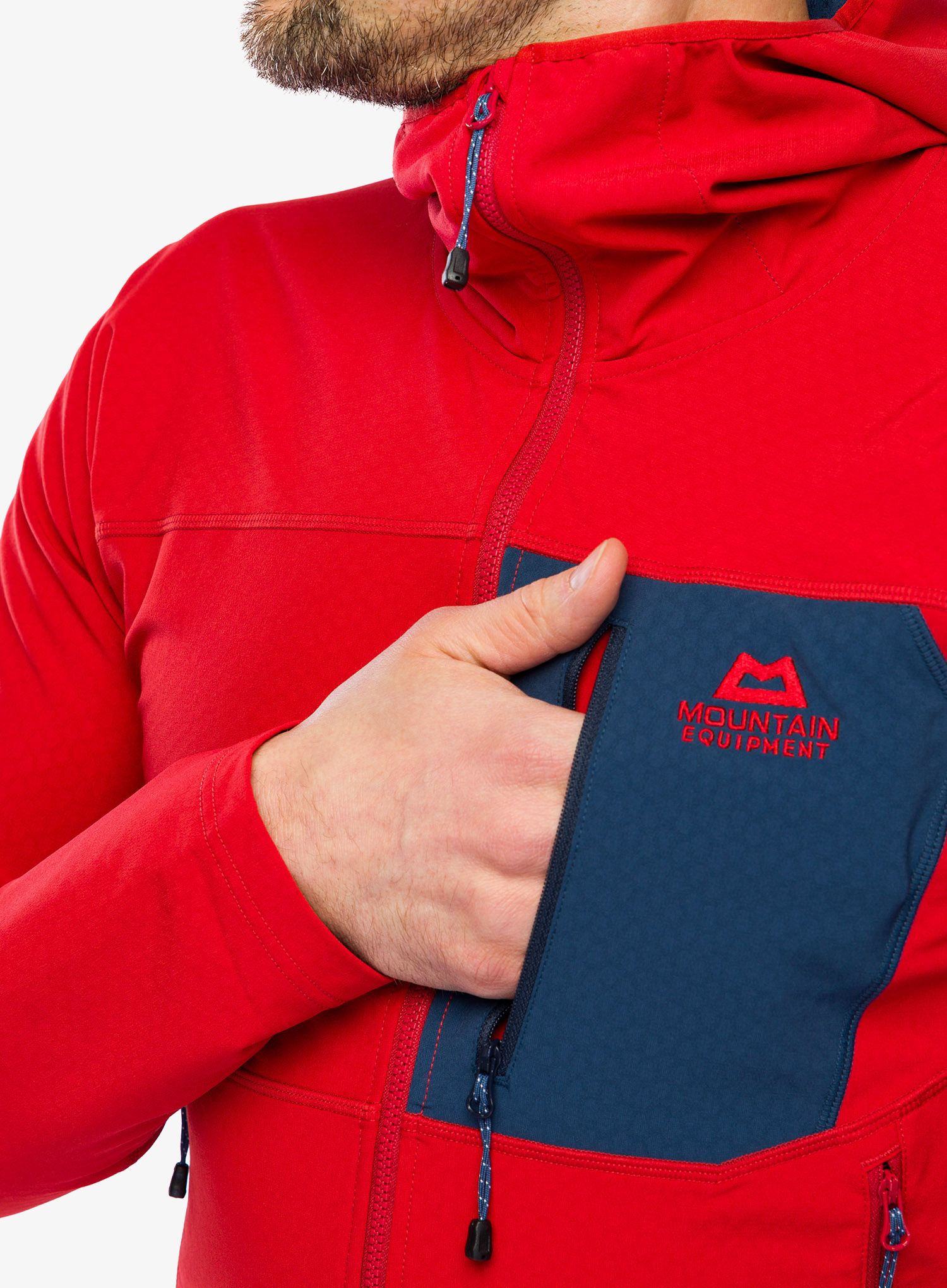 Trekking dukserica Mountain Equipment Arrow Hooded Jacket - redrock/dusk