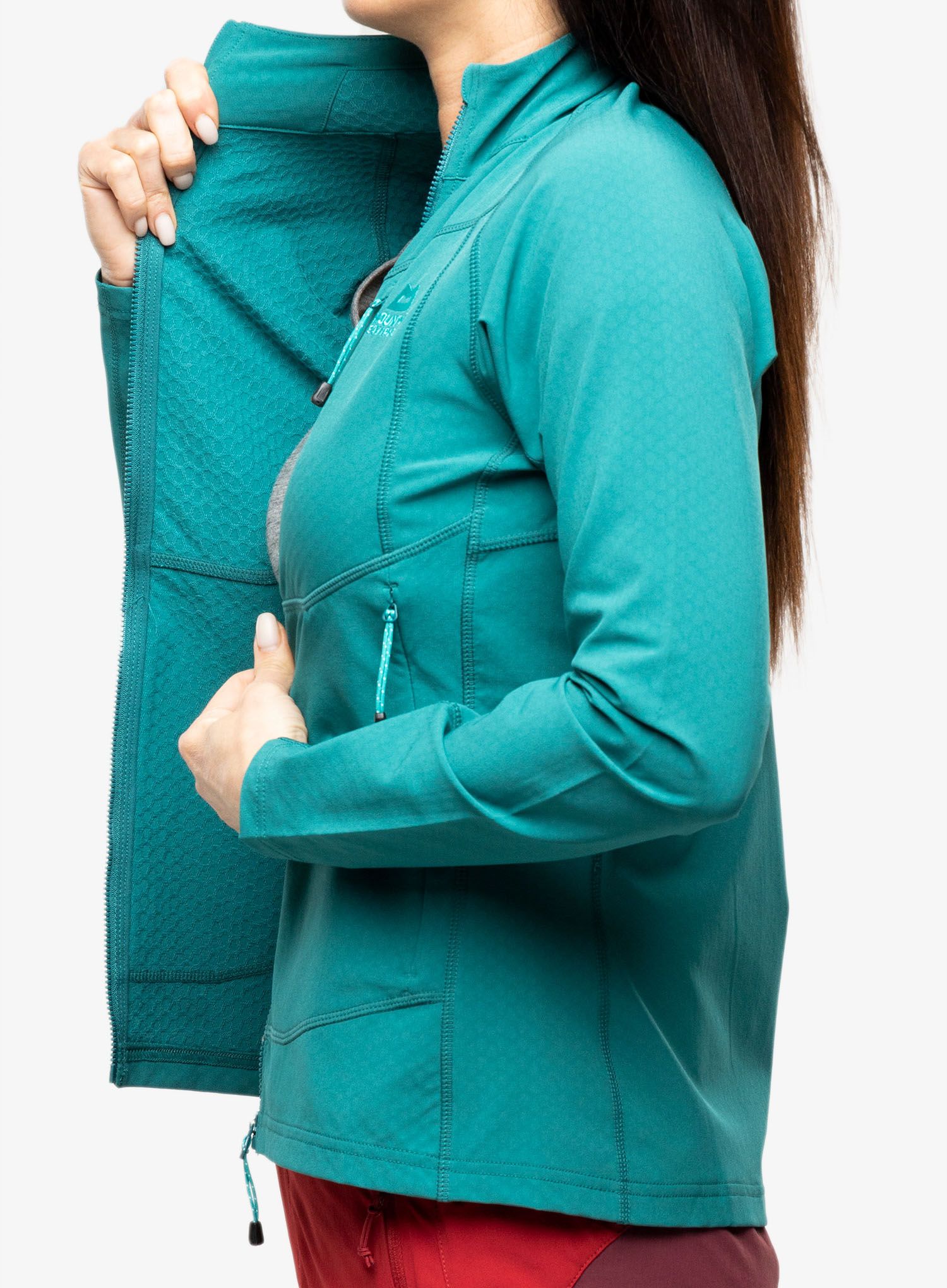Ženska penjačka dukserica Mountain Equipment Arrow Jacket - spruce