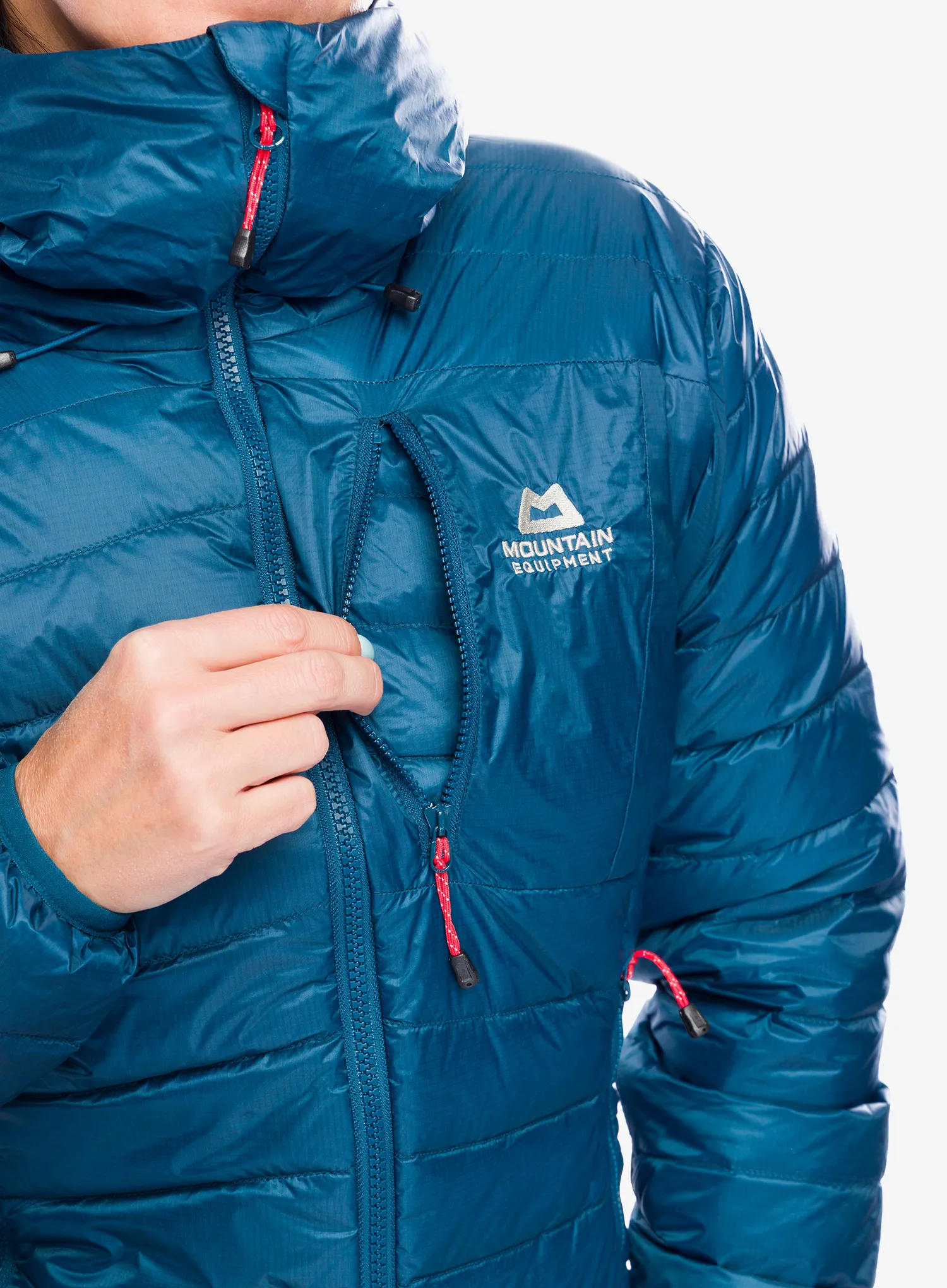 Ženska perjana jakna Mountain Equipment Baltoro Jacket - majolica blue