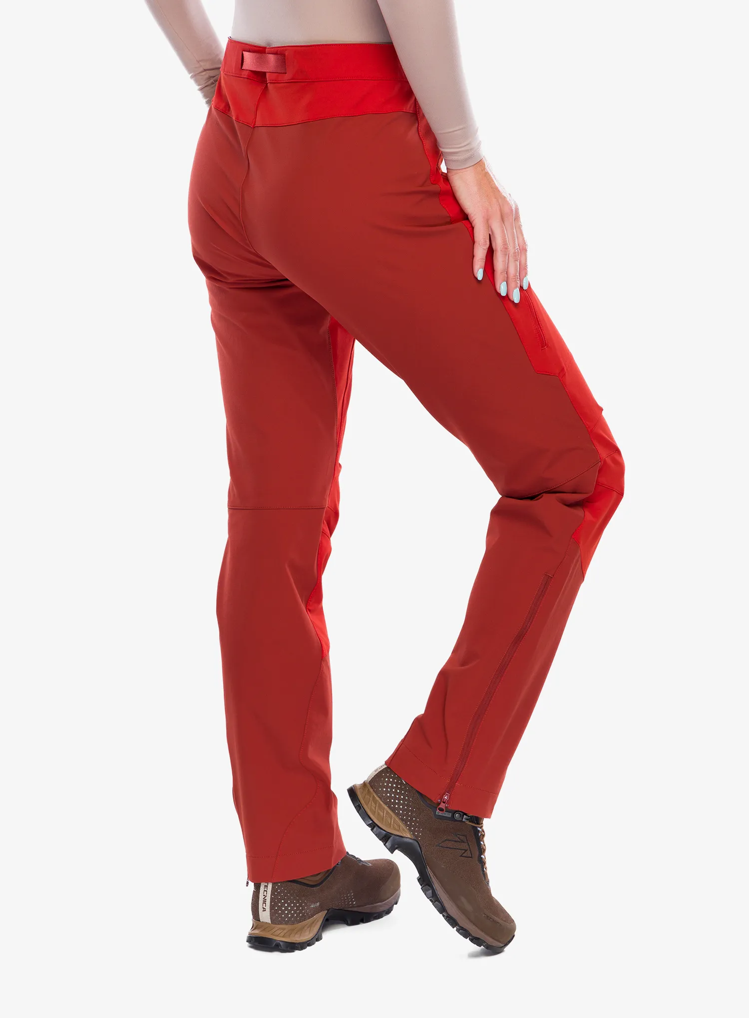 Ženske softshell hlače Mountain Equipment Chamois Pant AC - atlas red/burnt henna