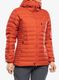 Ženska perjana jakna Mountain Equipment Earthrise Hooded Jacket - red rock