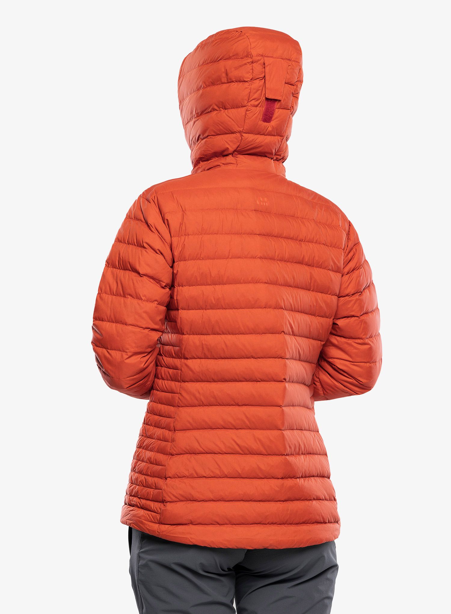 Ženska perjana jakna Mountain Equipment Earthrise Hooded Jacket - red rock