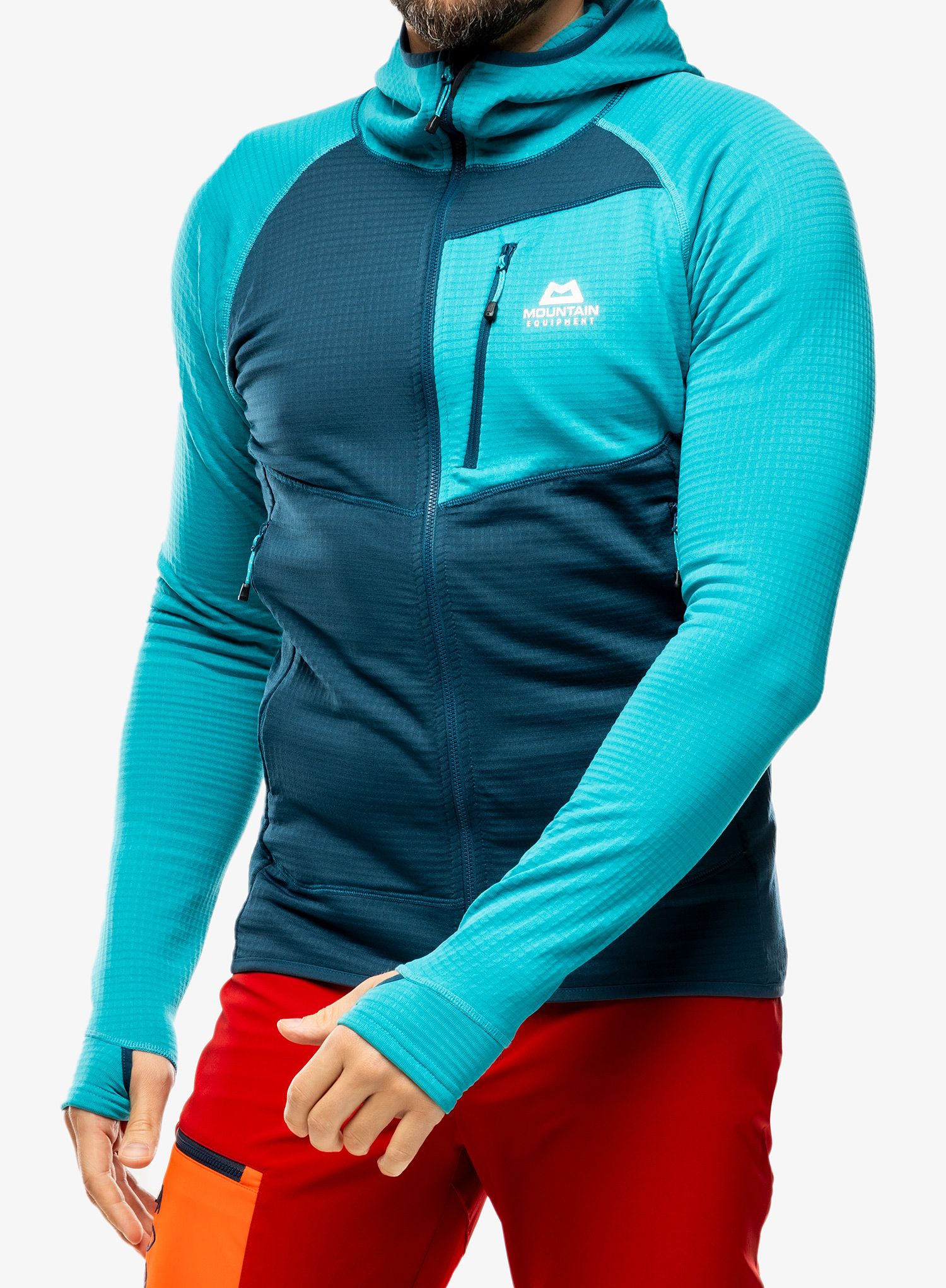 Dukserica na otkopčavanje Mountain Equipment Eclipse Hooded Jacket - majolica/topaz