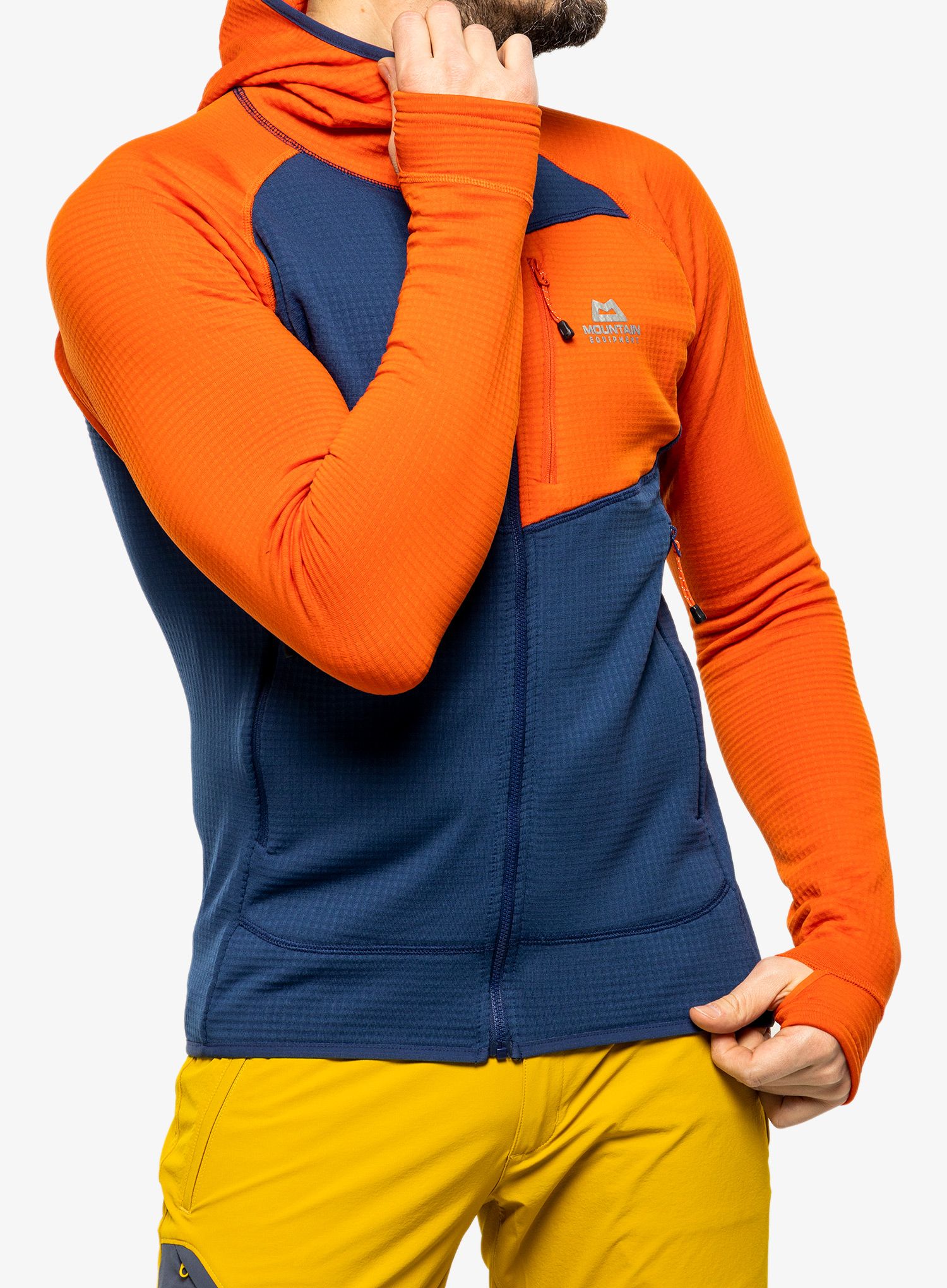Dukserica na otkopčavanje Mountain Equipment Eclipse Hooded Jacket - medieval/cardinal