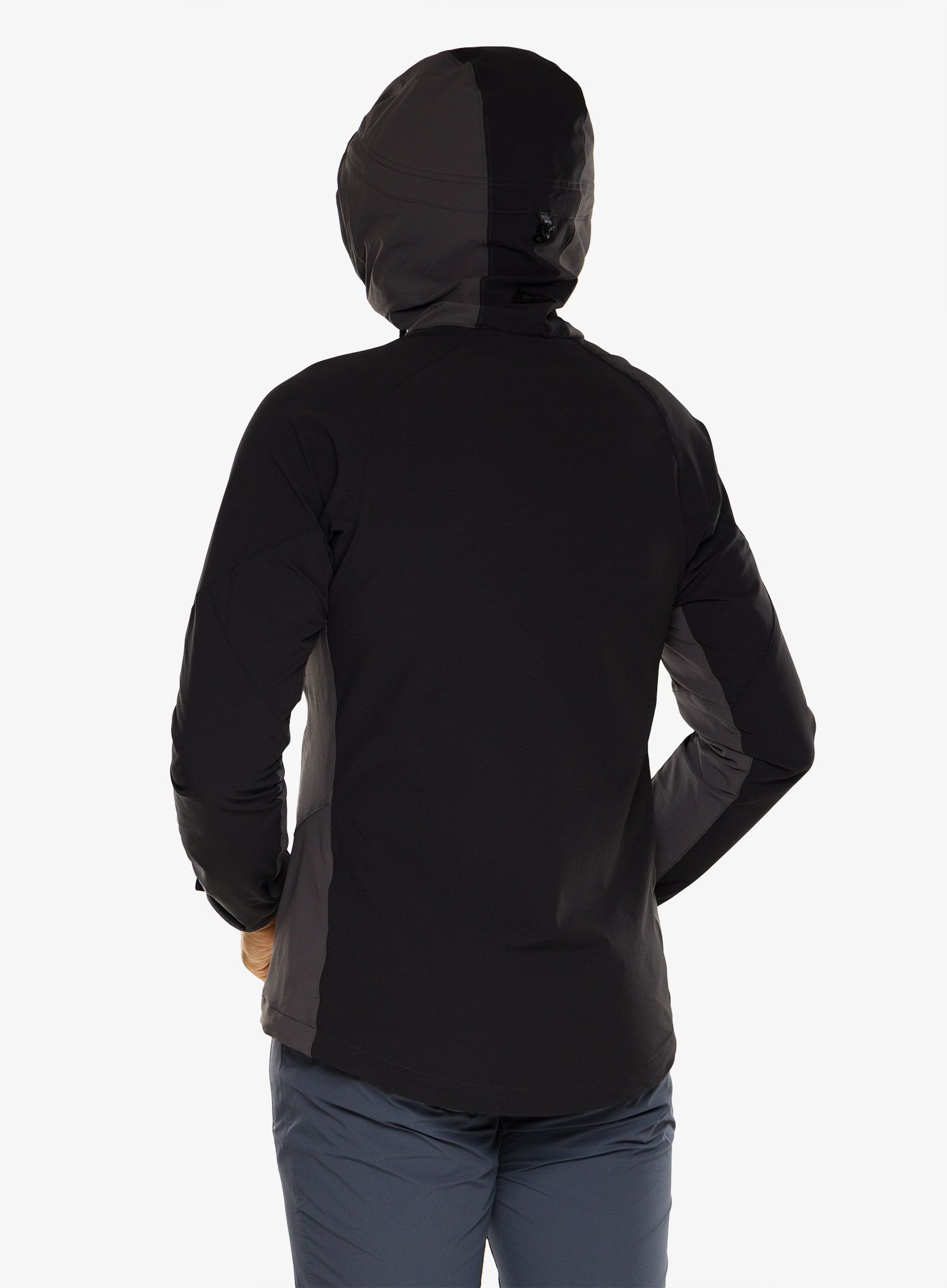 Softshell jakna Mountain Equipment Frontier Hooded Jacket - anvil grey/black