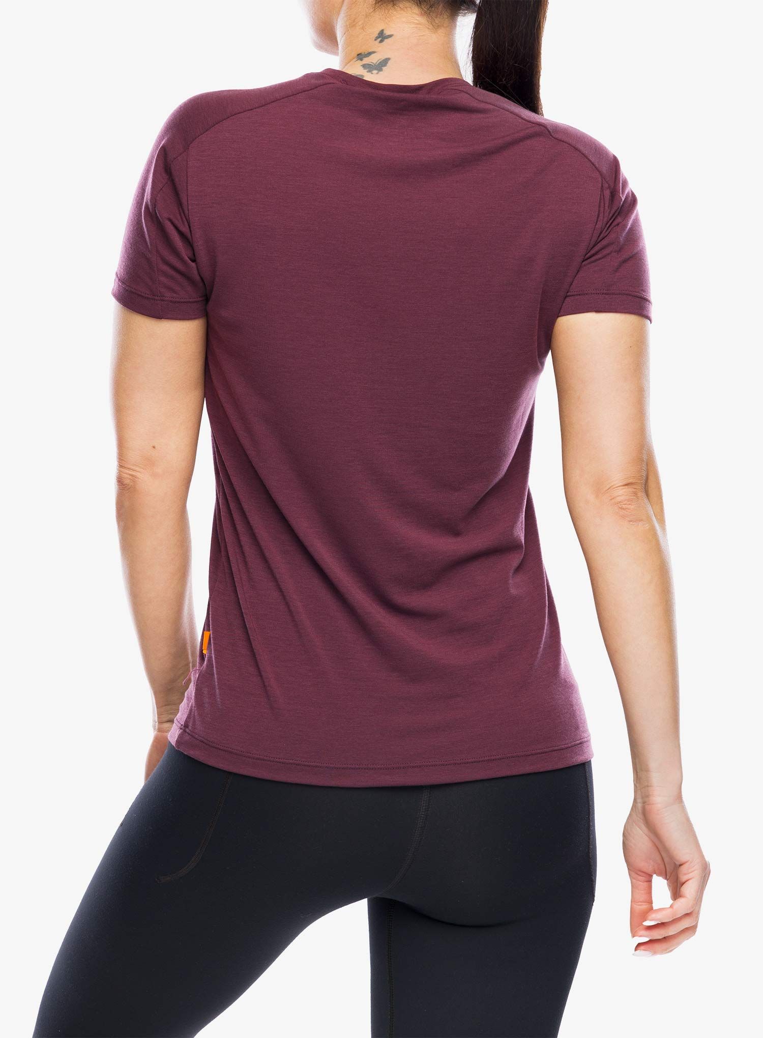 Ženska brzosušeća majica Mountain Equipment Headpoint Skyline Tee - raisin