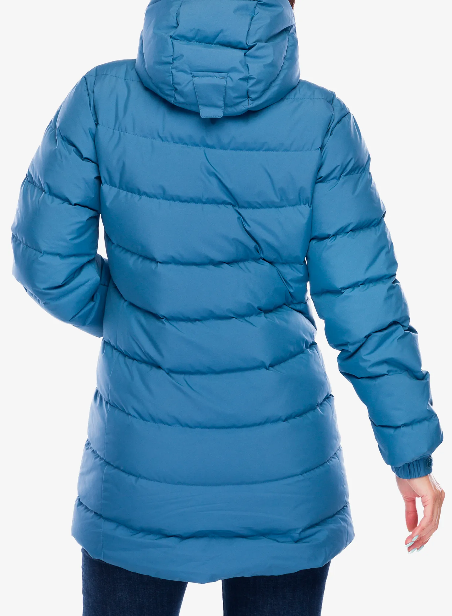 Ženski perjani kaput Mountain Equipment Lightline Eco Parka - stellar blue