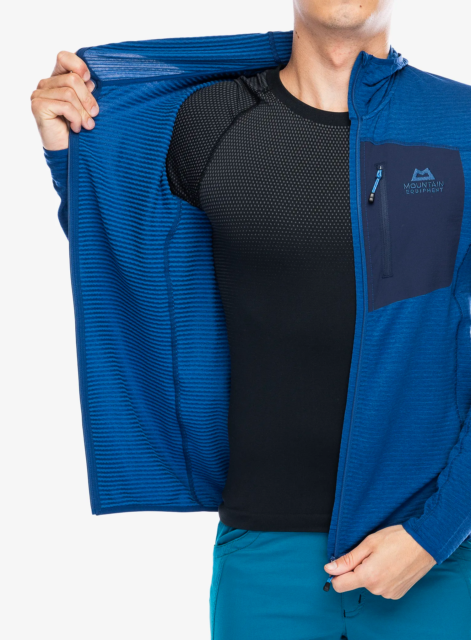 Penjačka dukserica Mountain Equipment Lumiko Hooded Jacket - admiral/cosmos