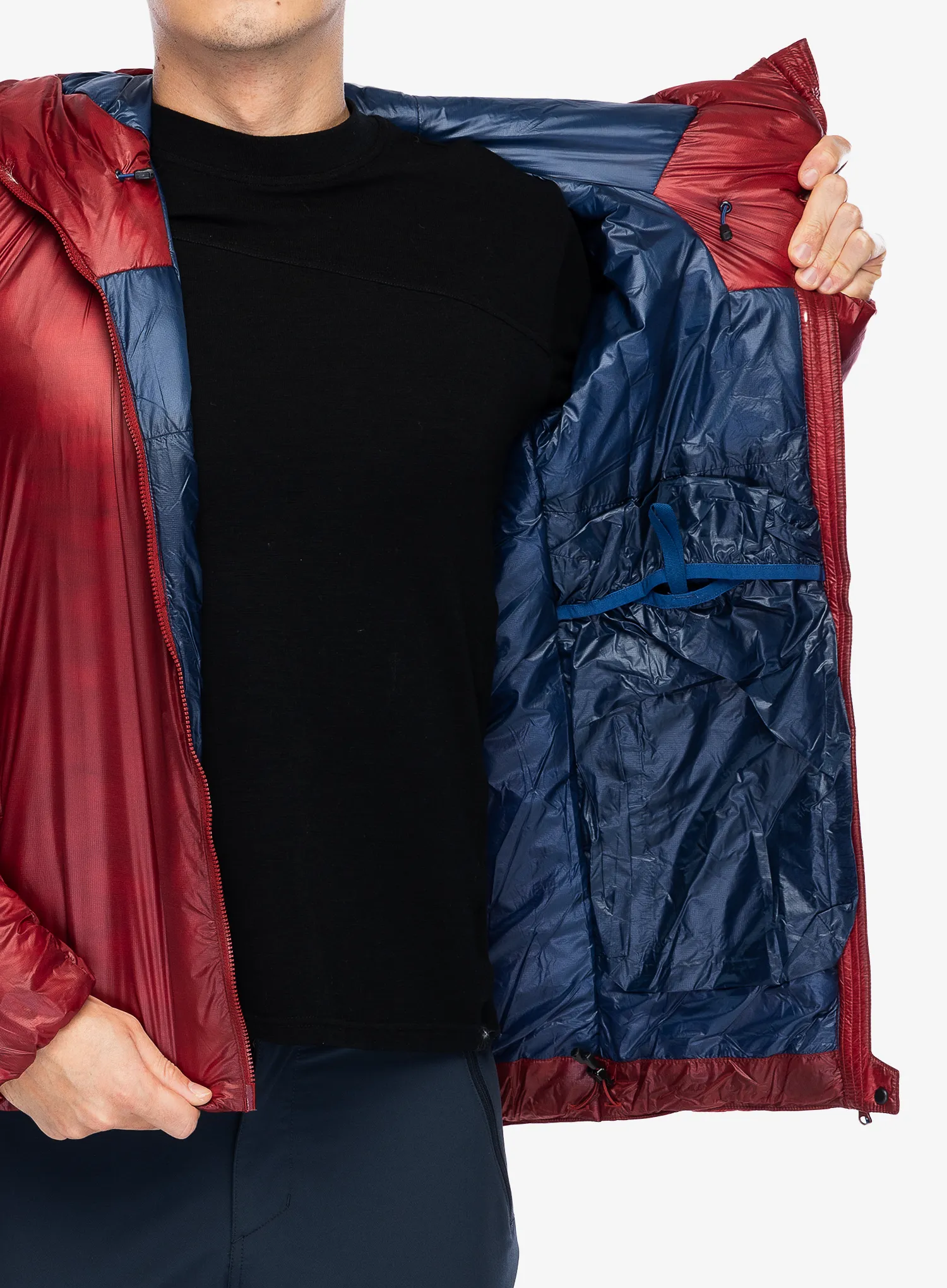 Jakna s postavom Mountain Equipment Oreus Hooded Jacket - merlot/admiral blue