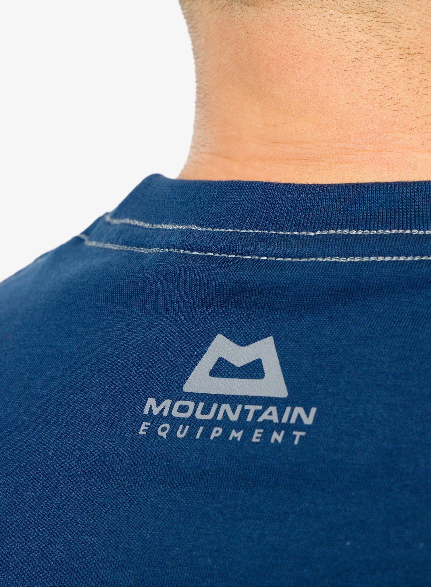 Majica s tiskom Mountain Equipment Roundel Tee - denim blue