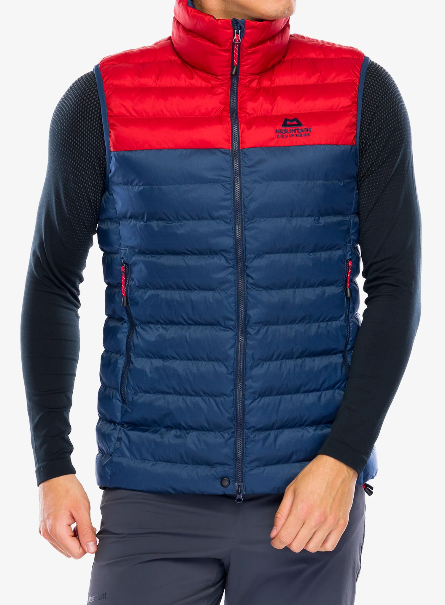Prsluk s postavom Mountain Equipment Superflux Vest - dusk/red rock