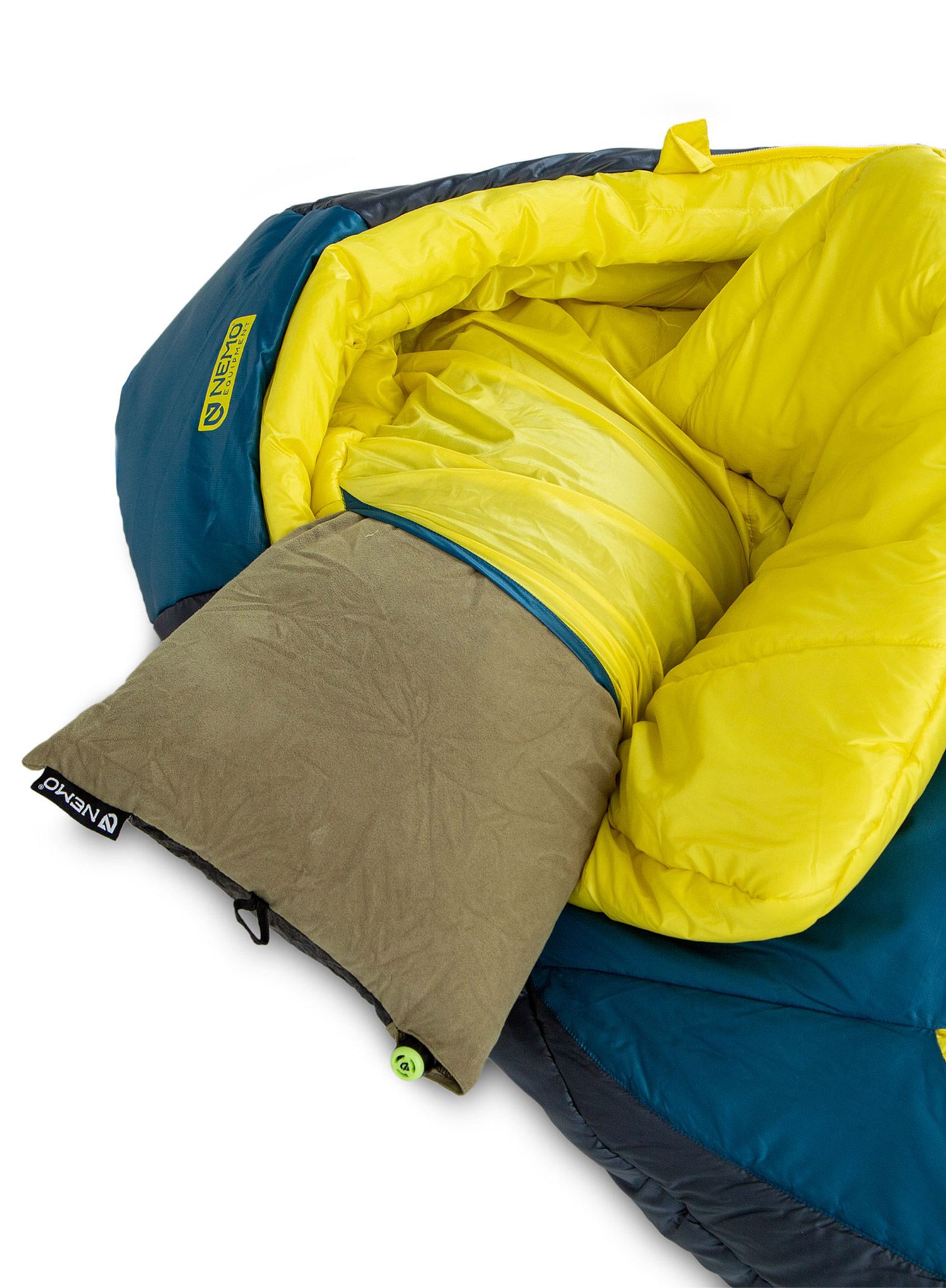 Sintetička vreća za spavanje Nemo Forte Endless Promise 20 Long (198 cm) - abyss/green sheen