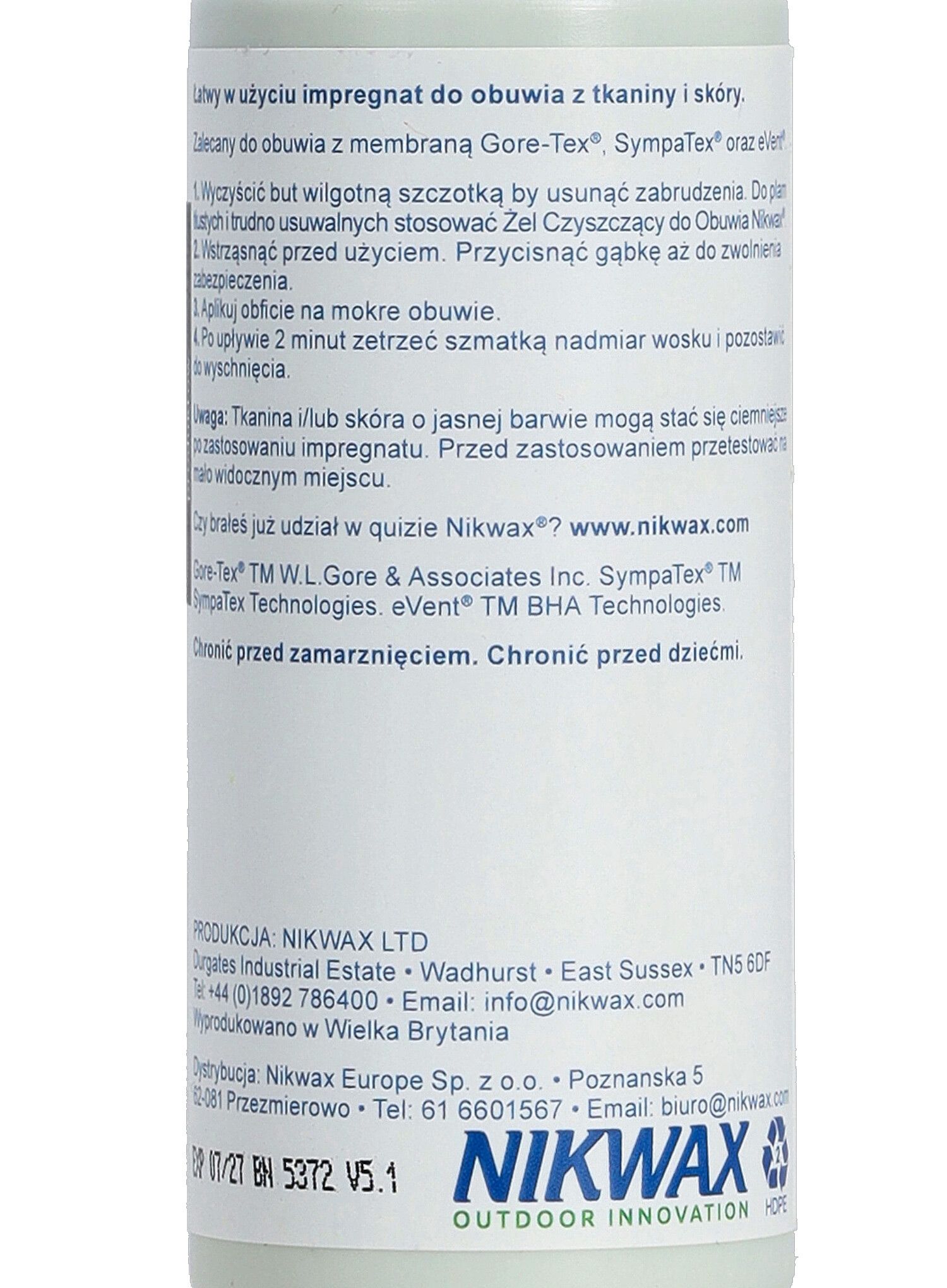 Impregnat za cipele Nikwax Fabric & Leather Proof 125ml