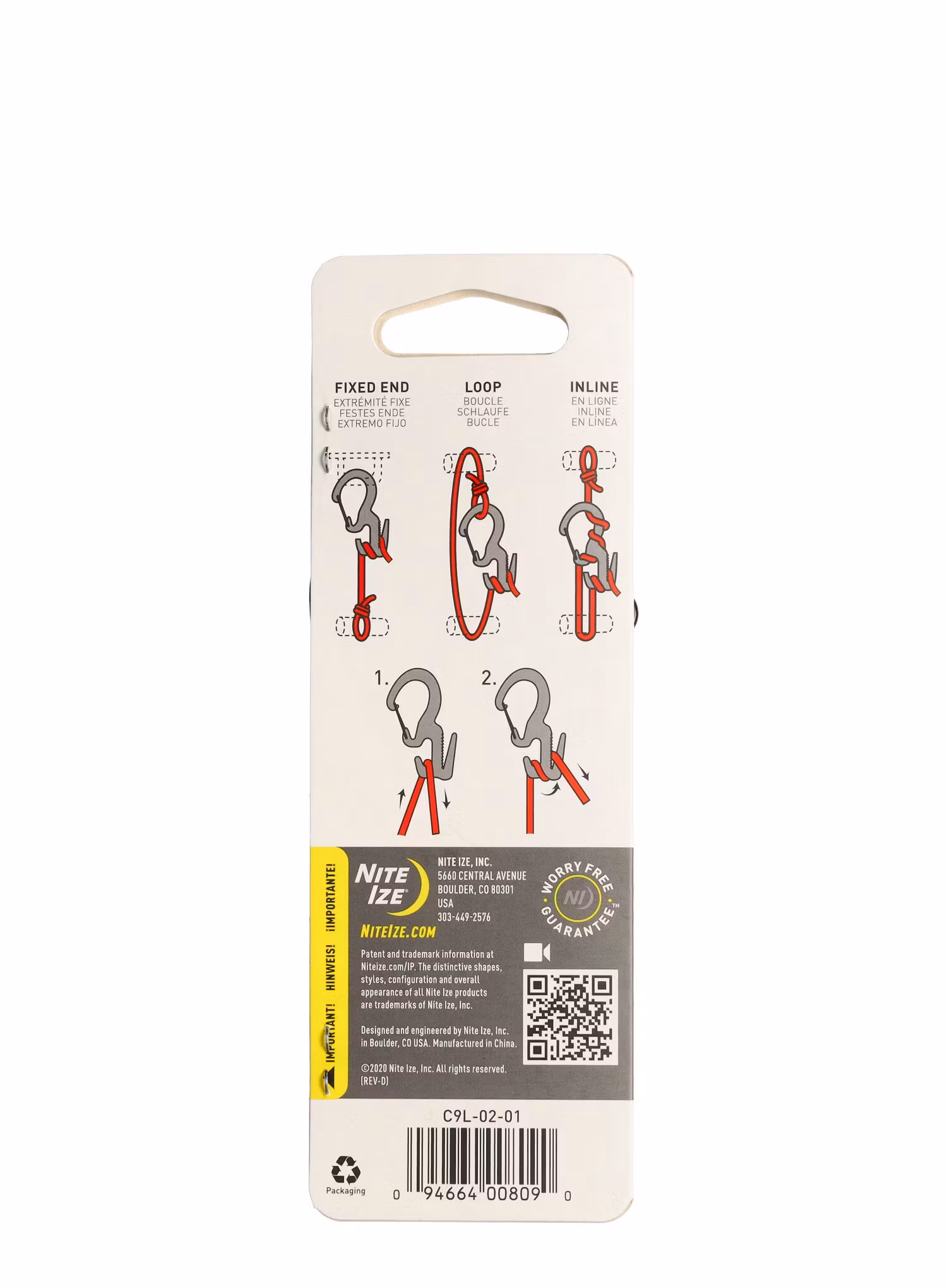 Karabiner za opremu Nite Ize Carabiner Figure 9 Large - anodized