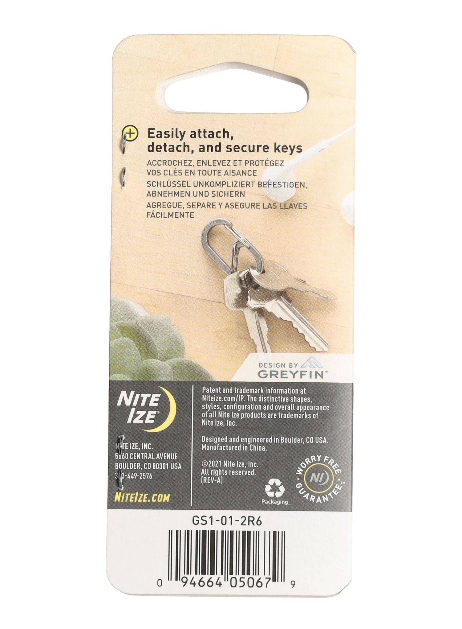 Karabineri Nite Ize G-Series Dual Chamber Carabiner 1 - black