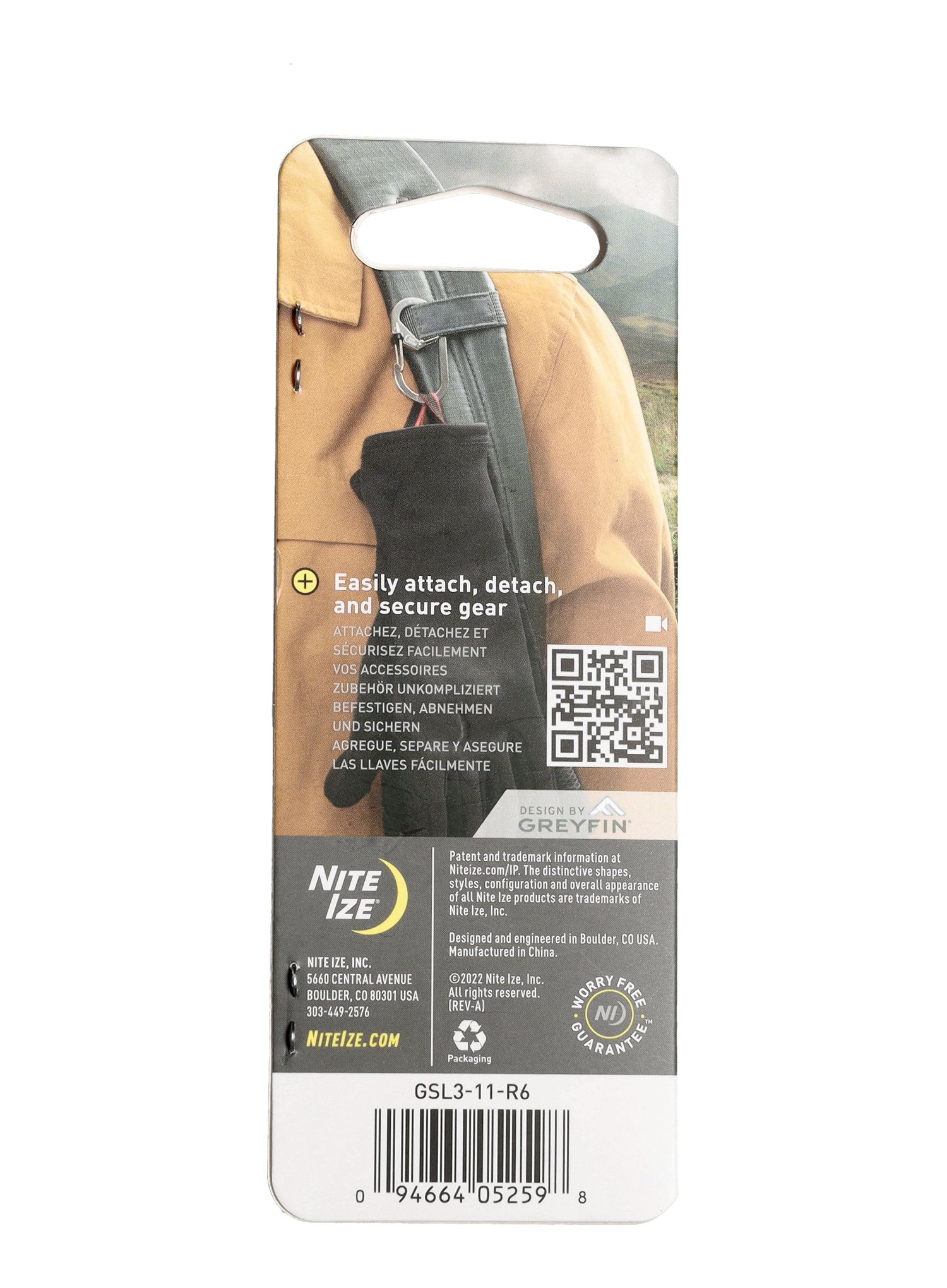 Karabiner Nite Ize G-Series SlideLock Dual Chamber Carabiner 3 - stainless steel
