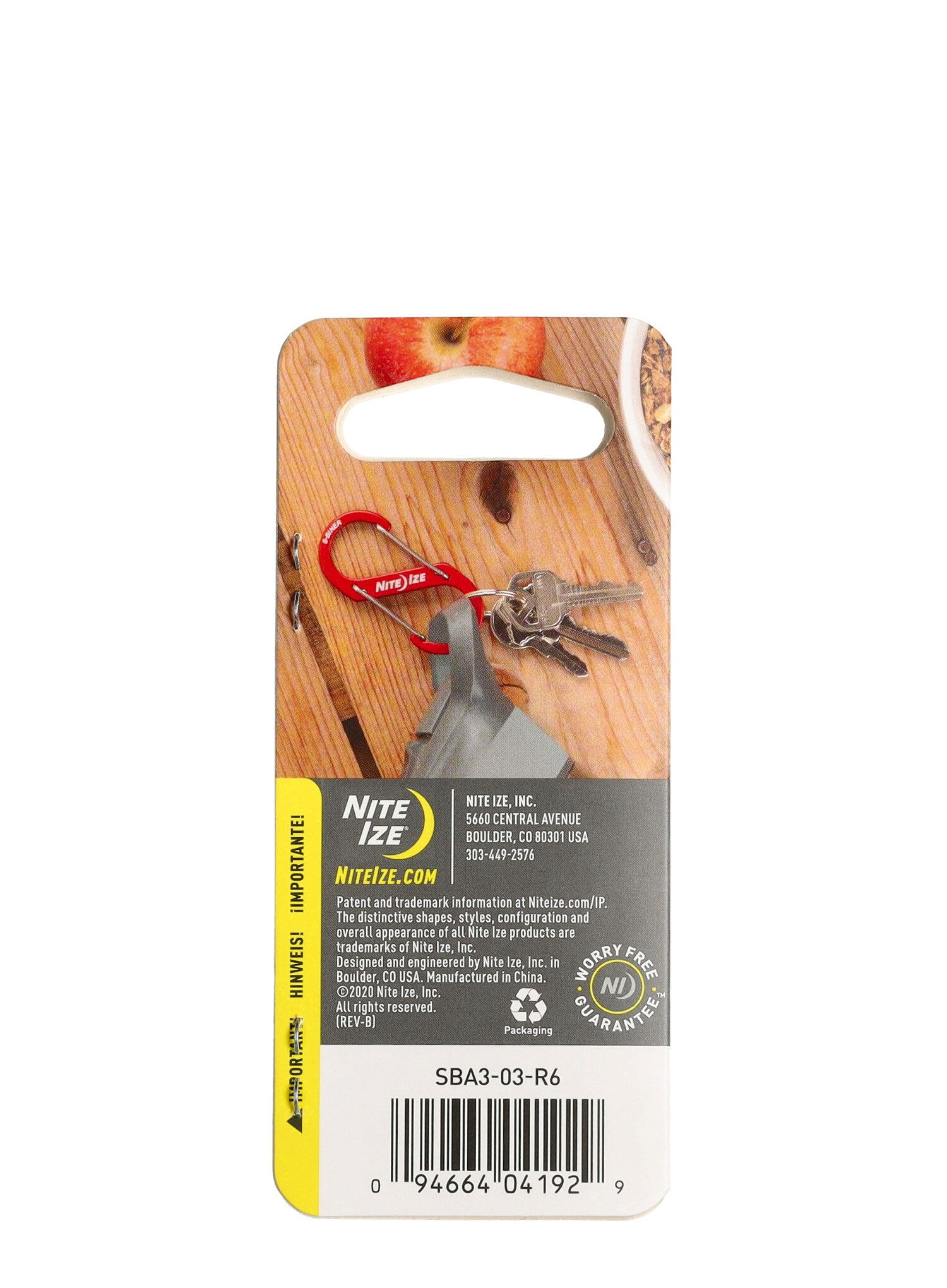 Karabiner za opremu Nite Ize S-Biner Aluminum 3 - blue