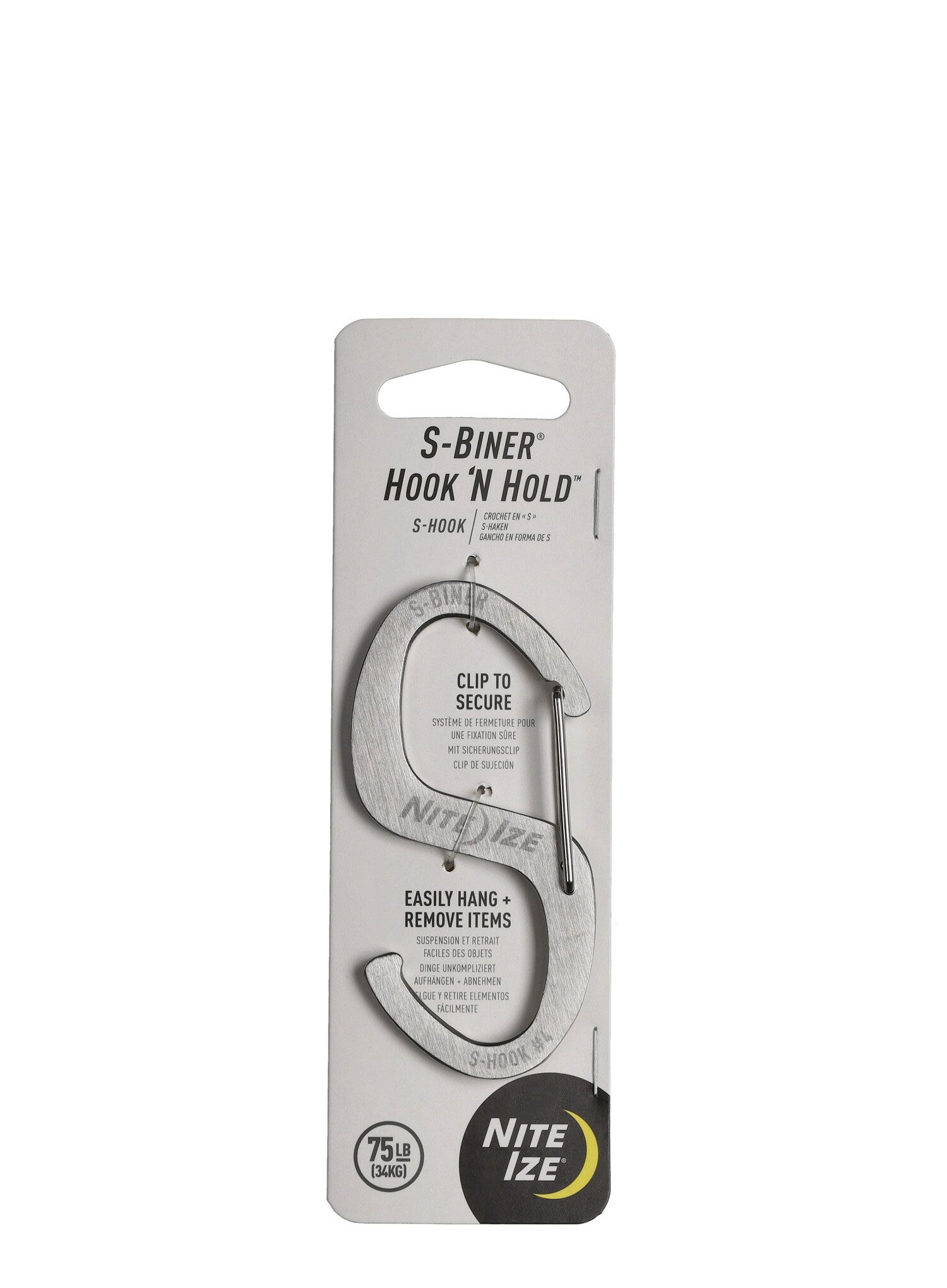 Karabiner za opremu Nite Ize S-Biner Hook 'N Hold - steel
