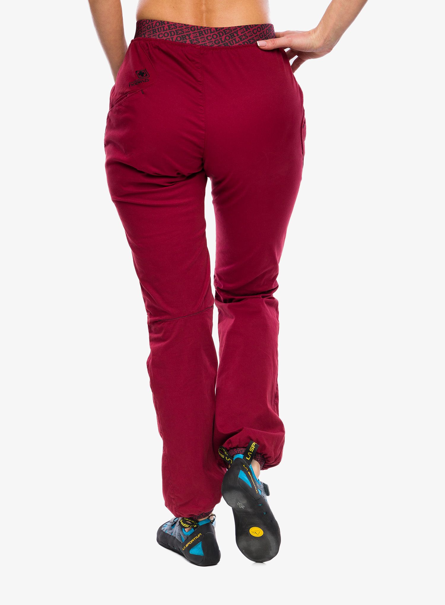 Ženske penjačke hlače Nograd Sahel Pant - dark red/red