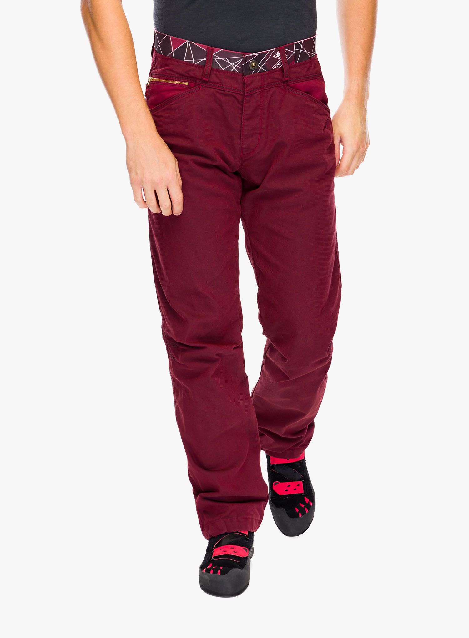 Penjačke hlače Nograd Yaniro Pants - dark red/red