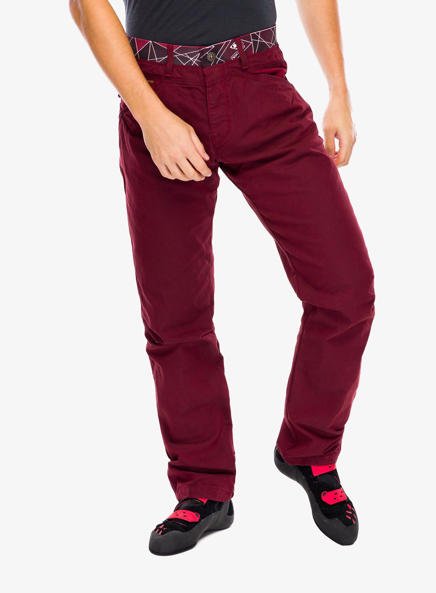 Penjačke hlače Nograd Yaniro Pants - dark red/red