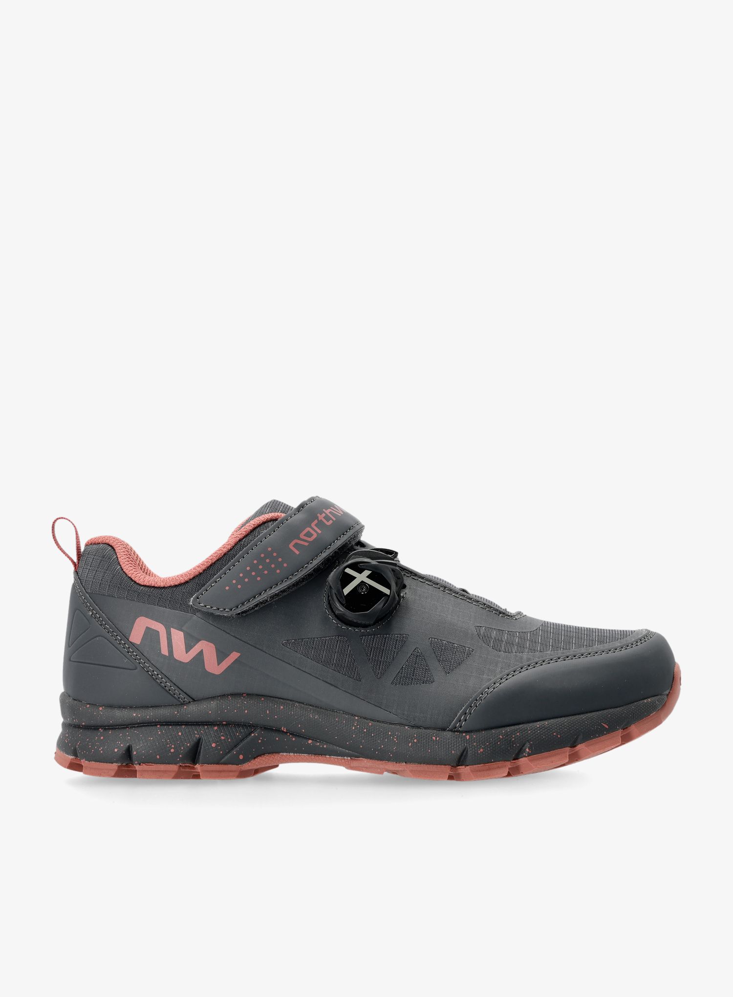 Ženske biciklističke cipele Northwave Corsair - dark grey/pink