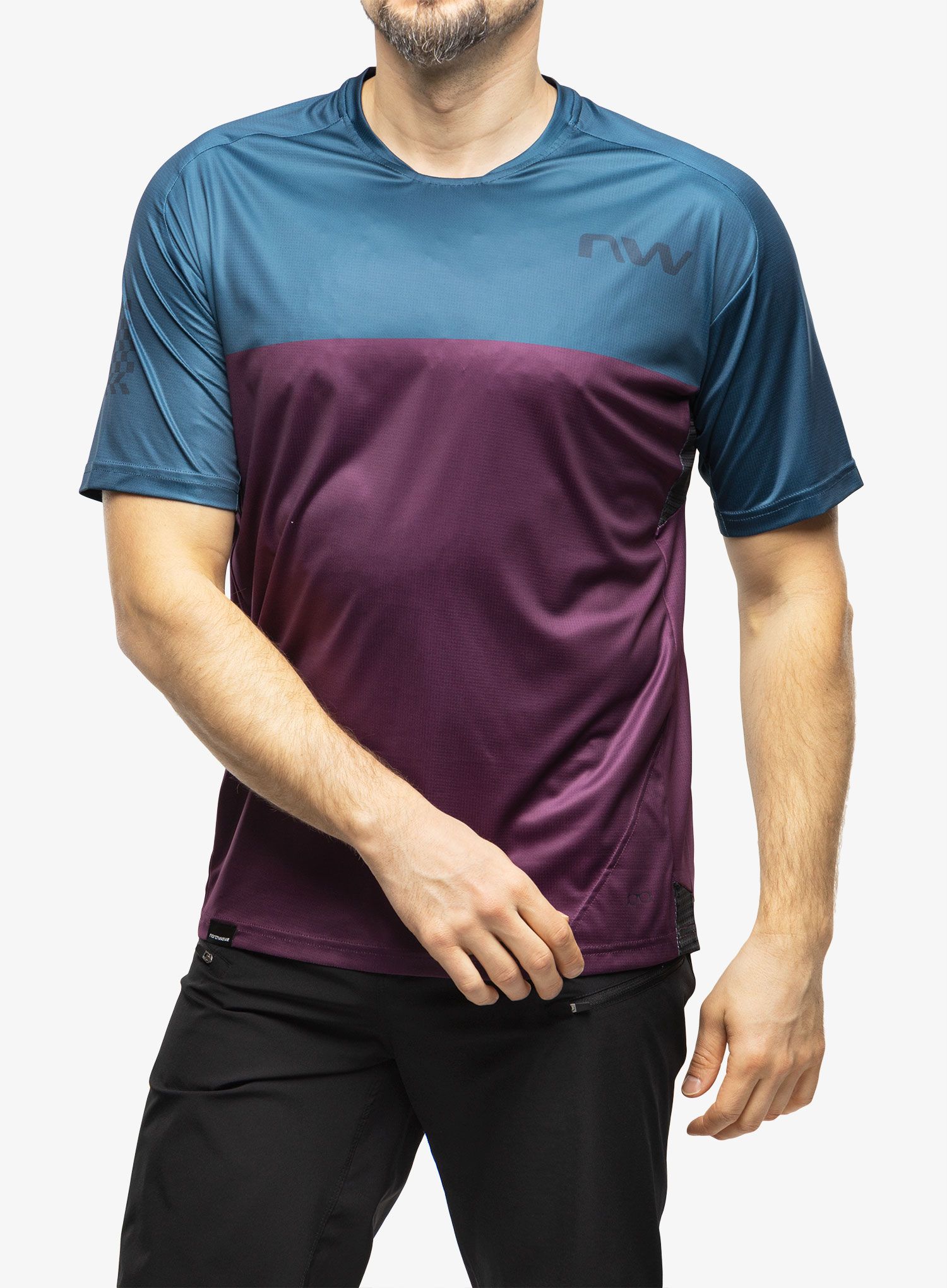 Biciklistička majica Northwave Edge Jersey Short Sleeve  - deep blue/purple