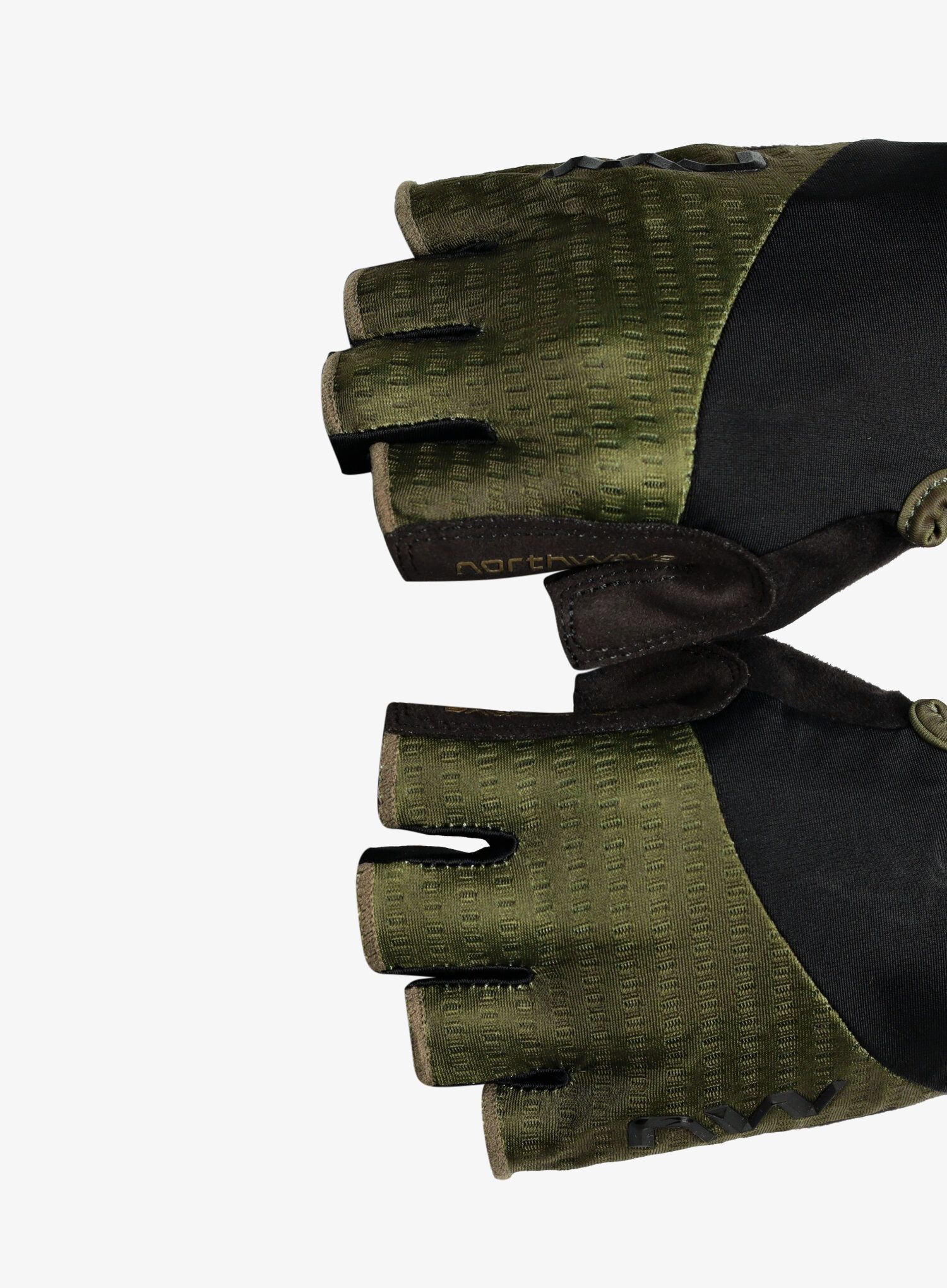 Biciklističke rukavice Northwave Fast Short Finger Glove - forest green/black