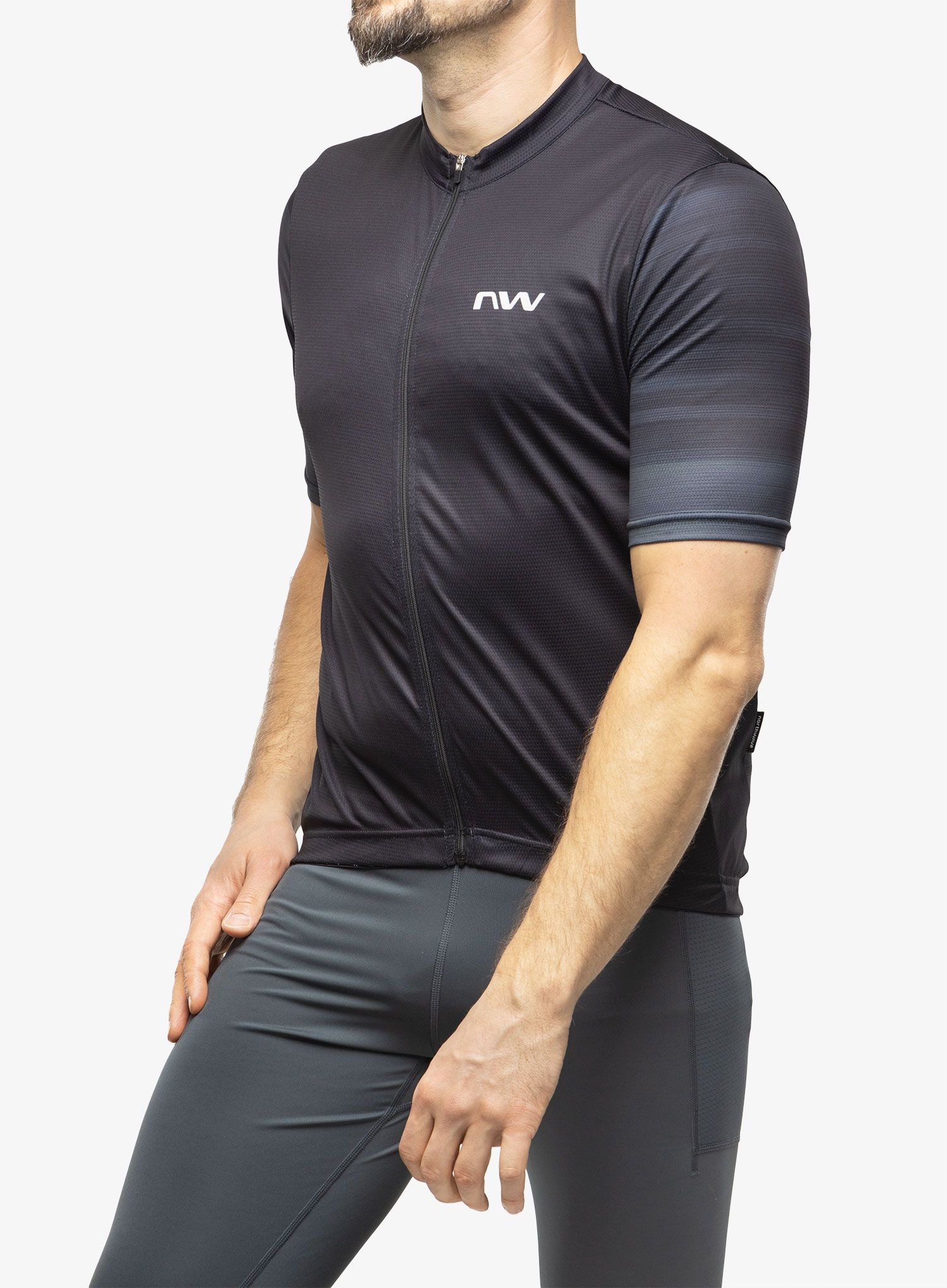 Biciklistička majica Northwave Origin Jersey Short Sleeve  - black