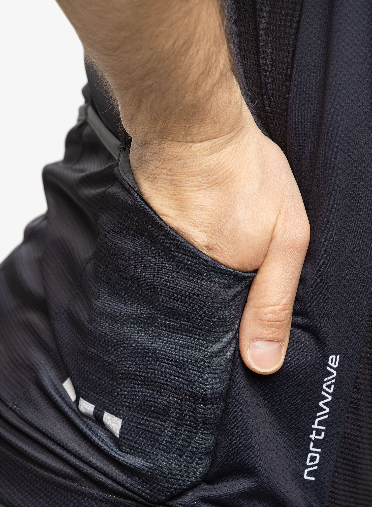 Biciklistička majica Northwave Origin Jersey Short Sleeve  - black