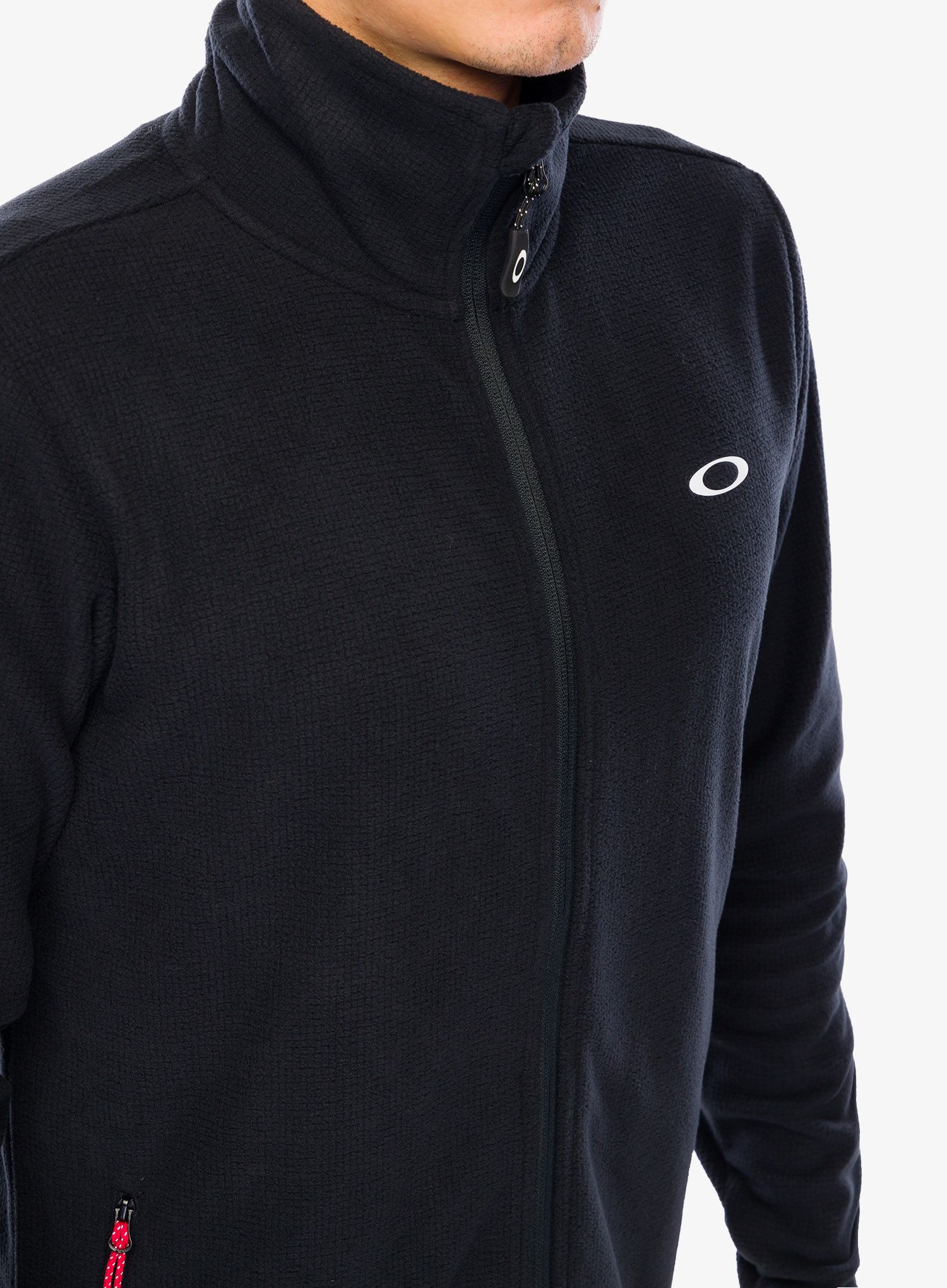 Dukserica od flisa Oakley Alpine Full Zip Sweatshirt - blackout
