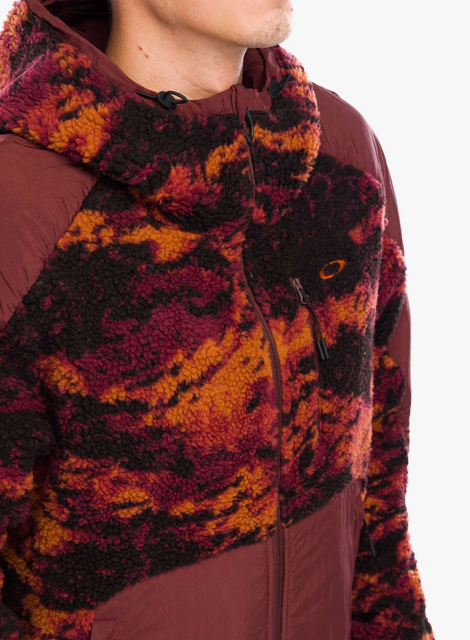 Jakna od flisa Oakley Caribou Full Zip Sherpa - tiger camo red