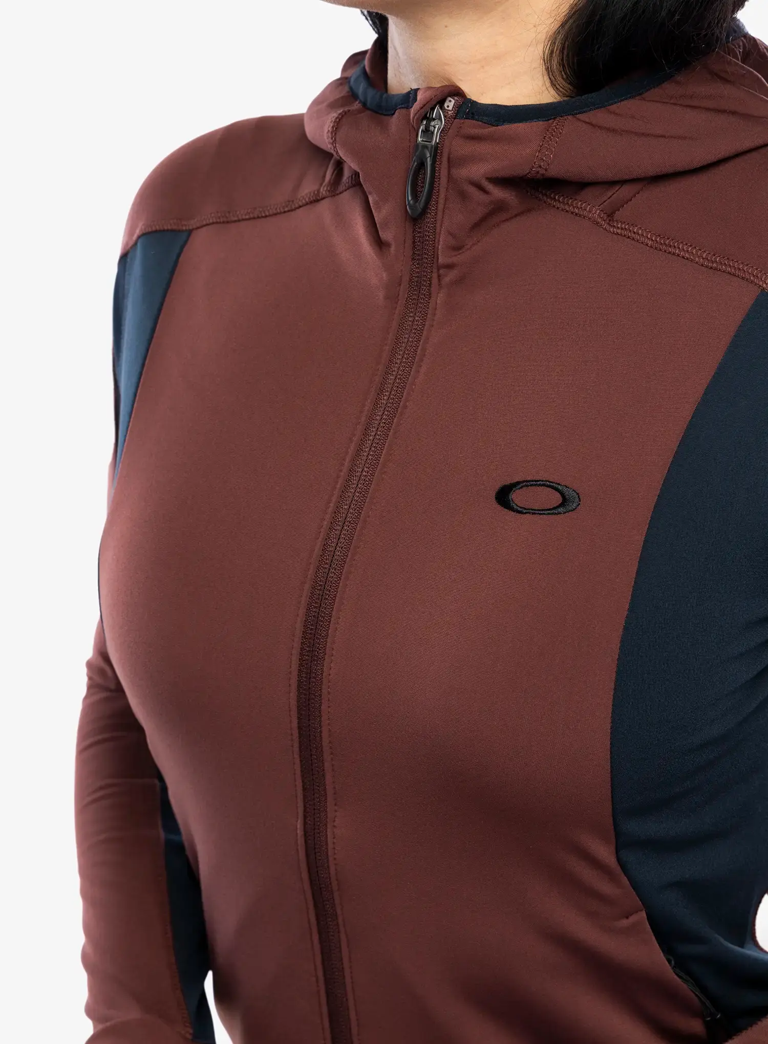 Majica s kapuljačom Oakley Drift Tech Fleece - blackout/grenache