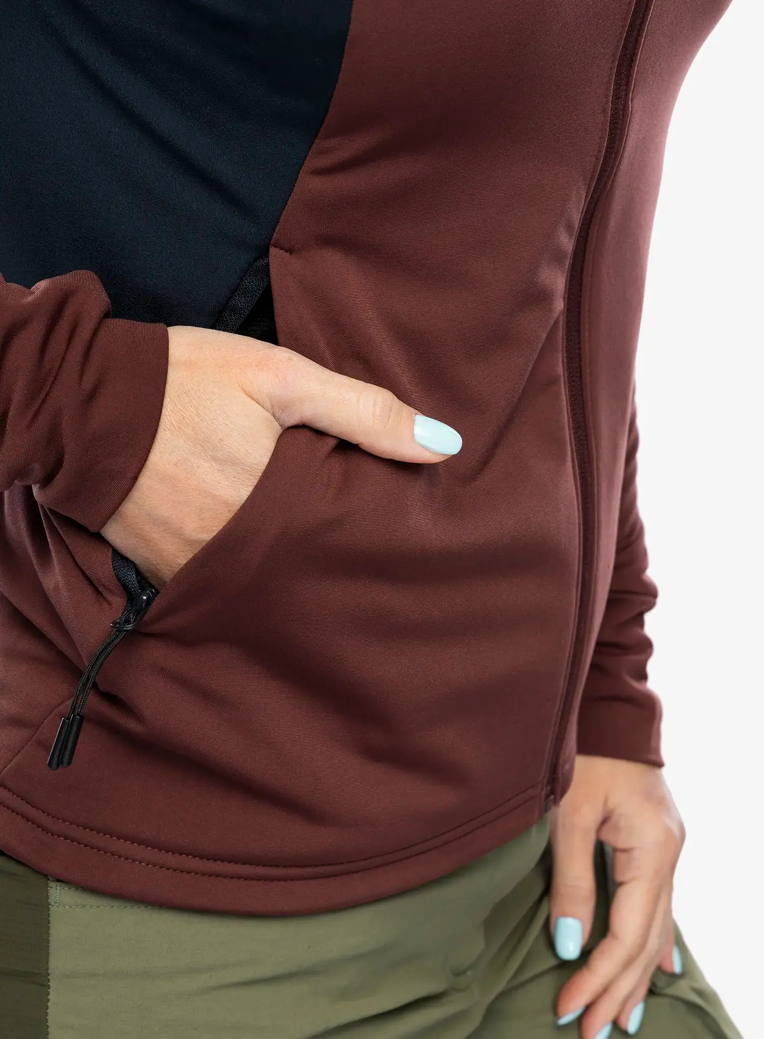 Majica s kapuljačom Oakley Drift Tech Fleece - blackout/grenache